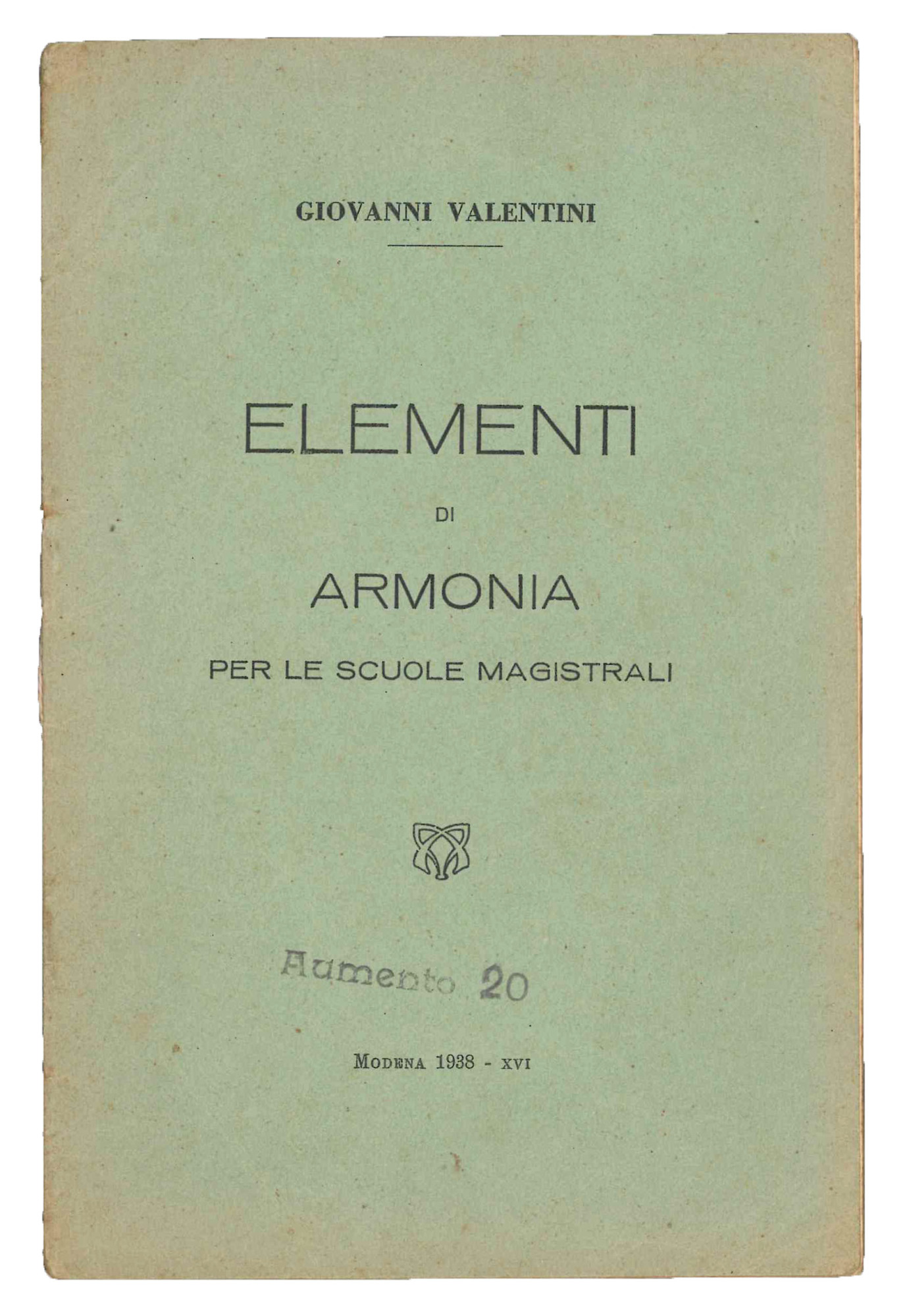 Elementi di armonia per le scuole magistrali.