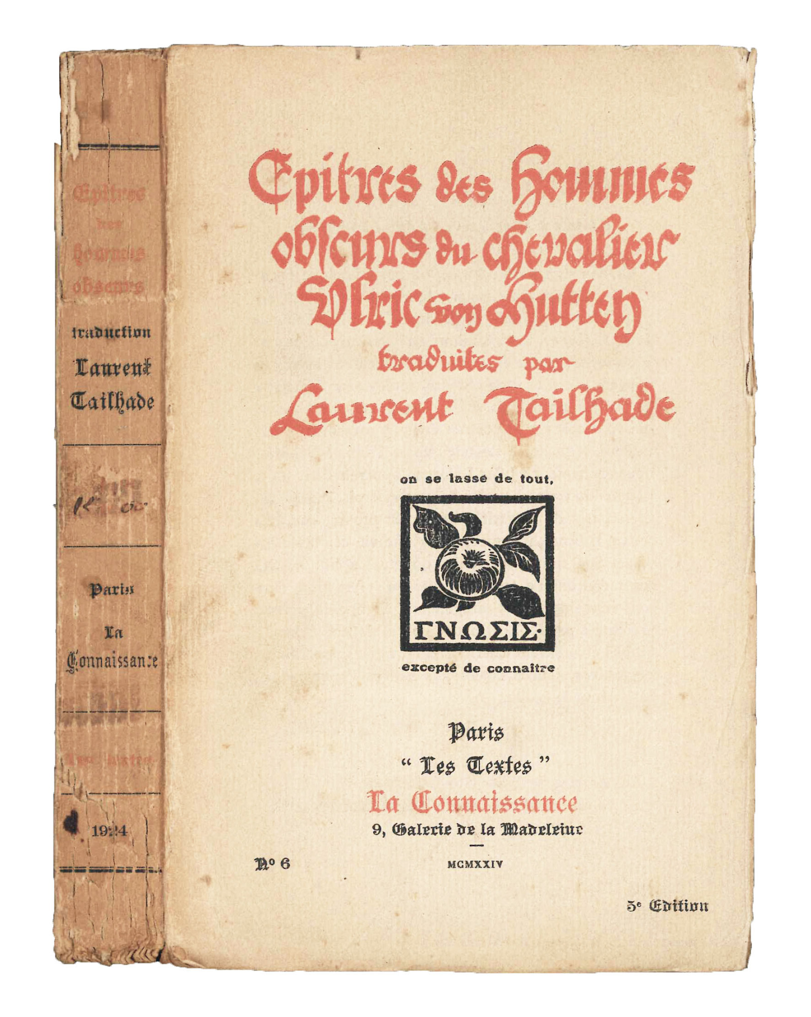 Epitres des hommes obscurs.