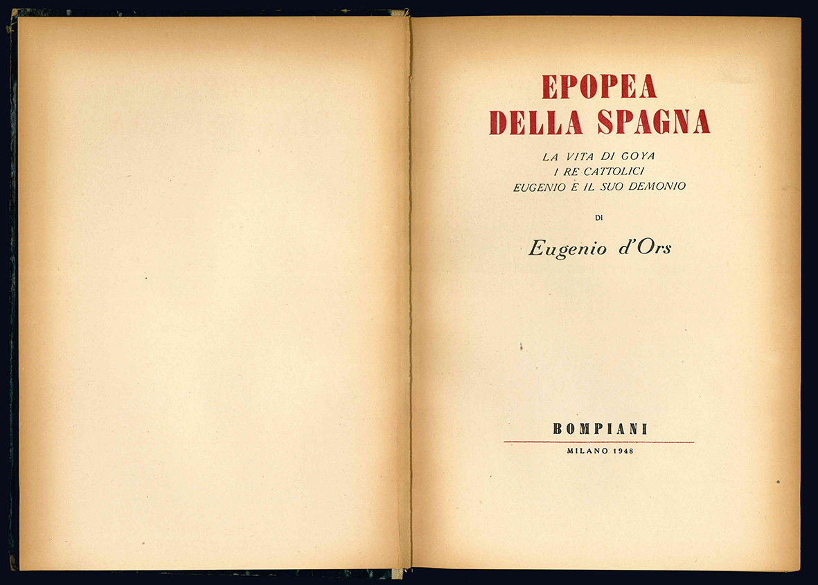 Epopea della Spagna. La vita di Goya. I re cattolici. …