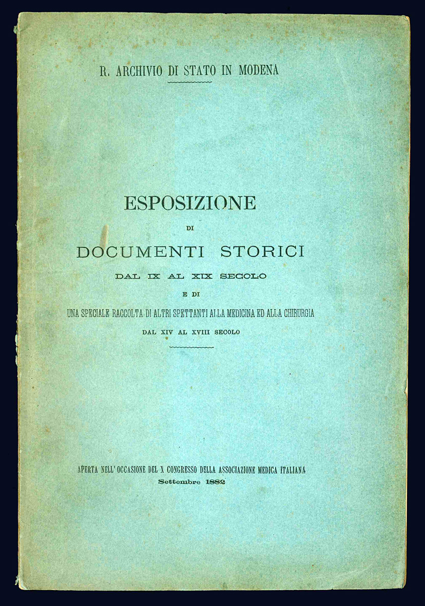 Esposizione di documenti storici dall'VIII al XIX secolo e di …