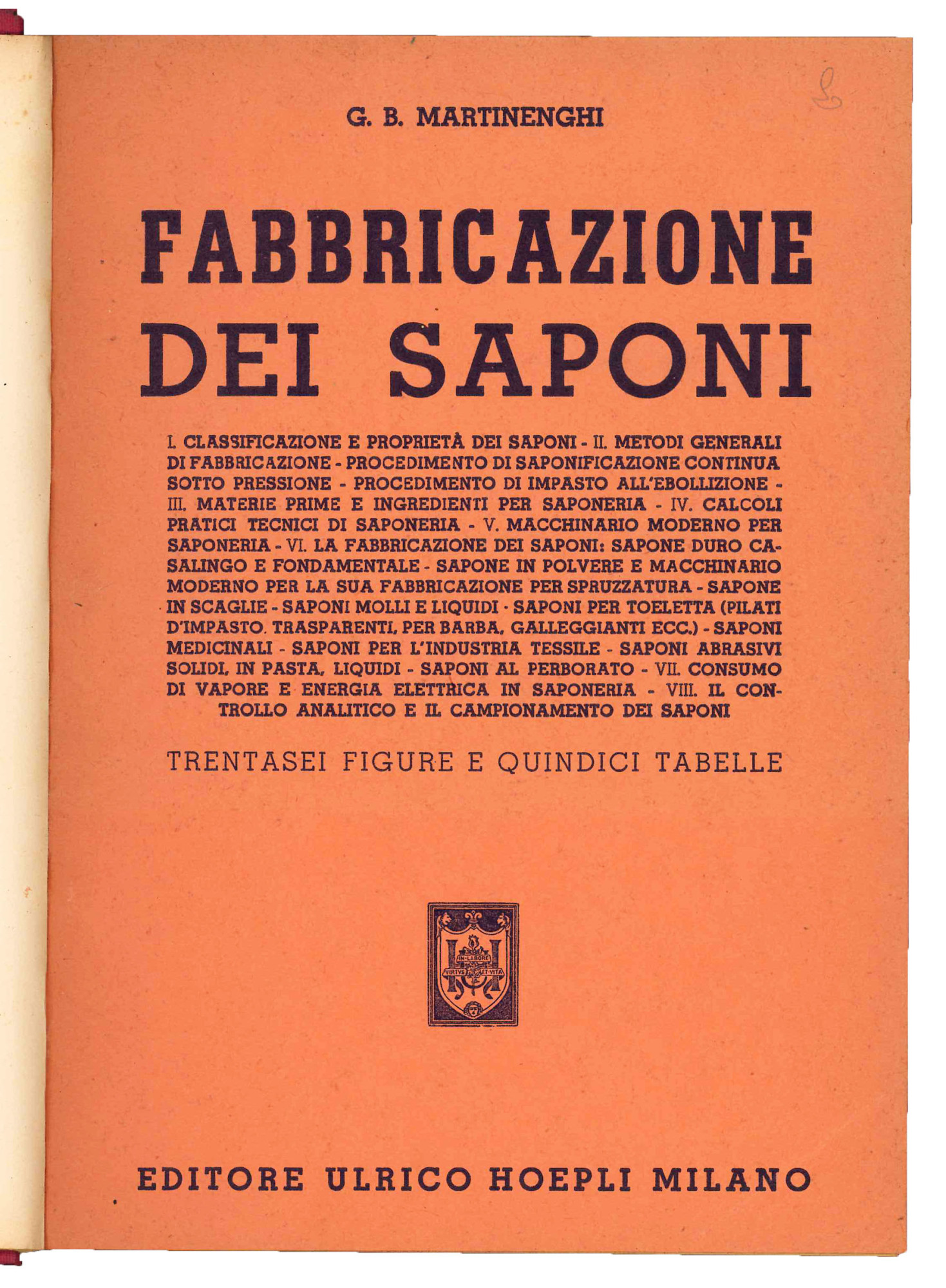 Fabbricazione dei saponi.