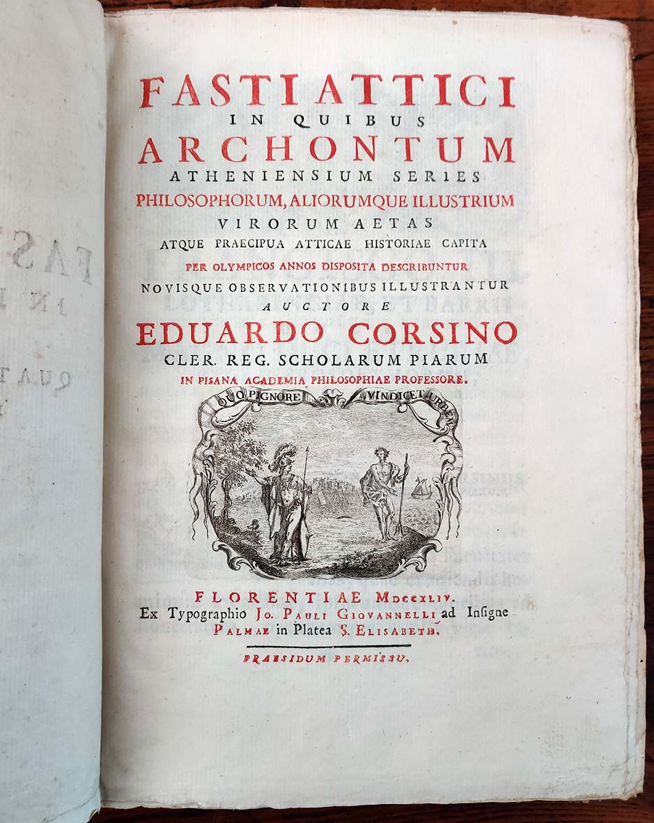 Fasti Attici in quibus archontum Atheniensium series philosophorum, aliorumque illustrium …