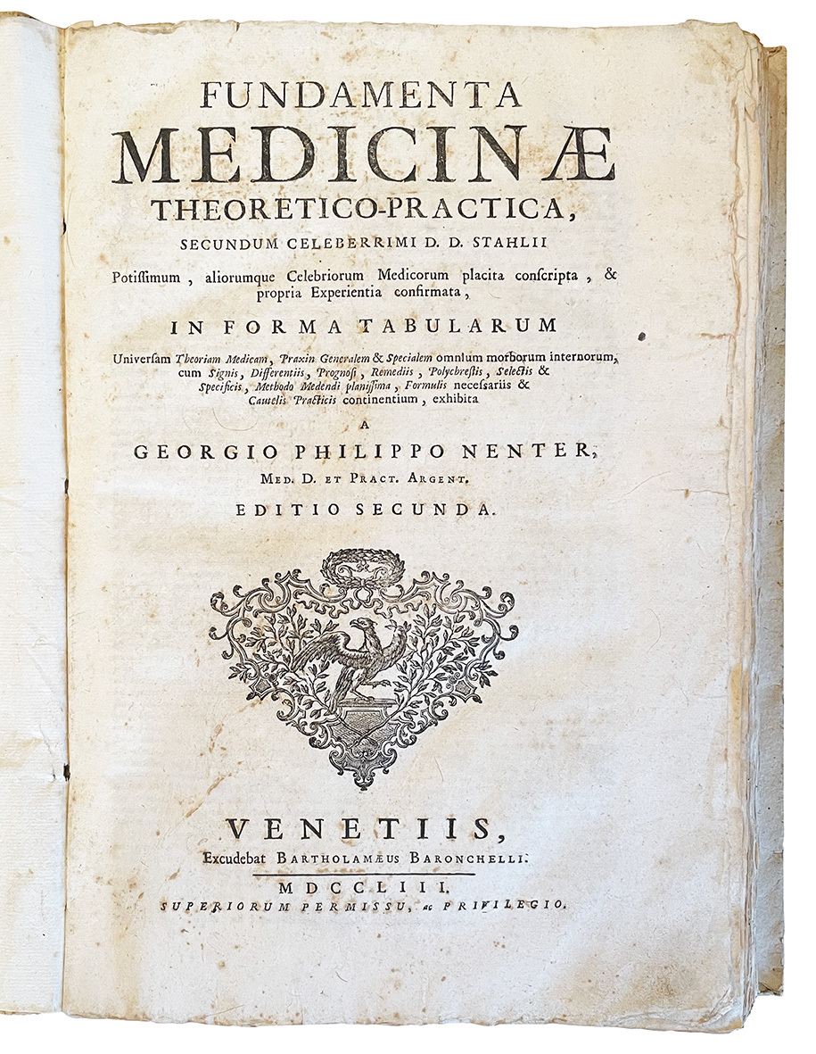 Fundamenta medicinae theoretico-practica, secundum celeberrimi D.D. Stahlii potissimum, aliorumque celebriorum …