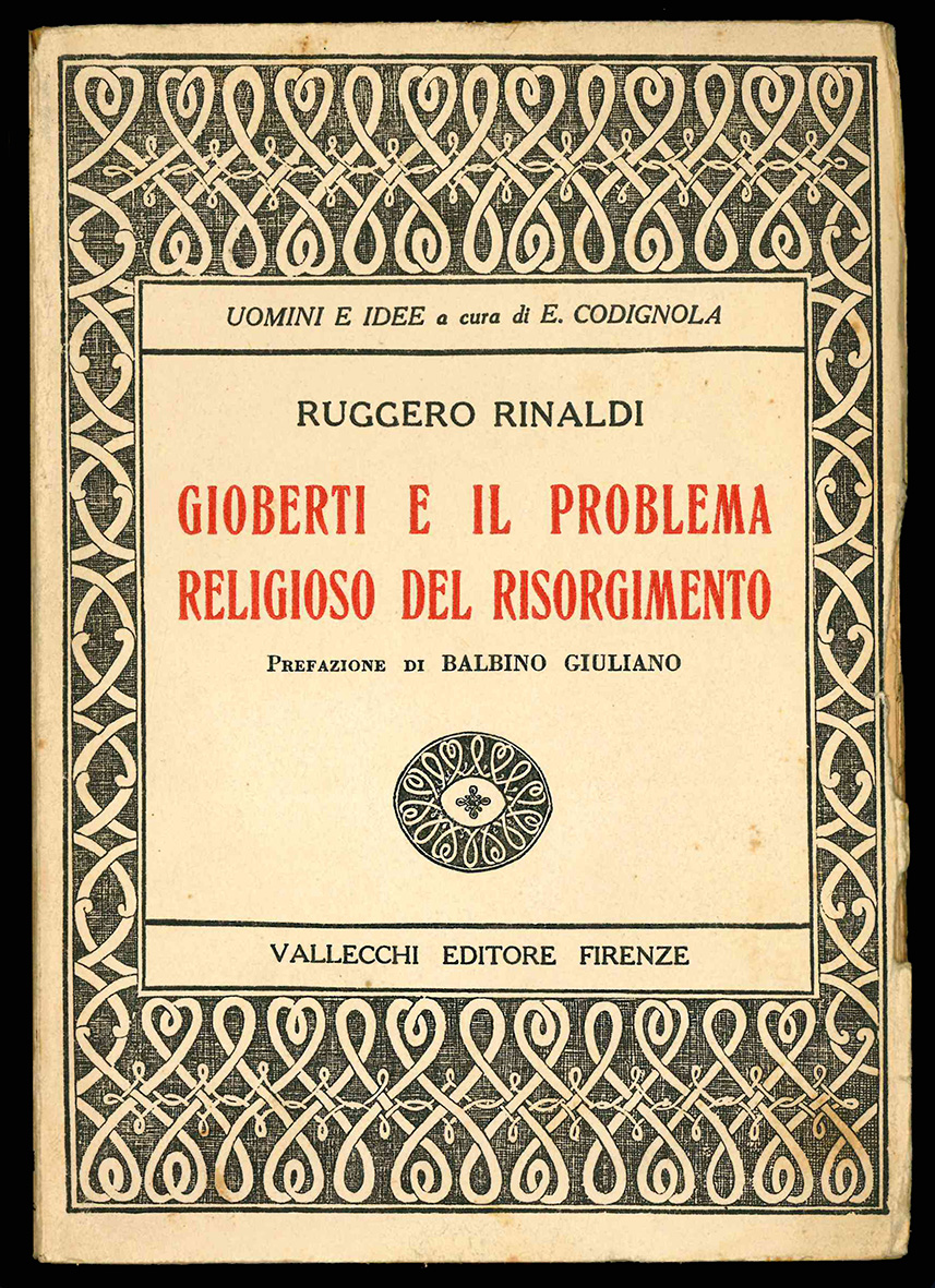 Gioberti e il problema religioso del Risorgimento. Prefazione di Balbino …