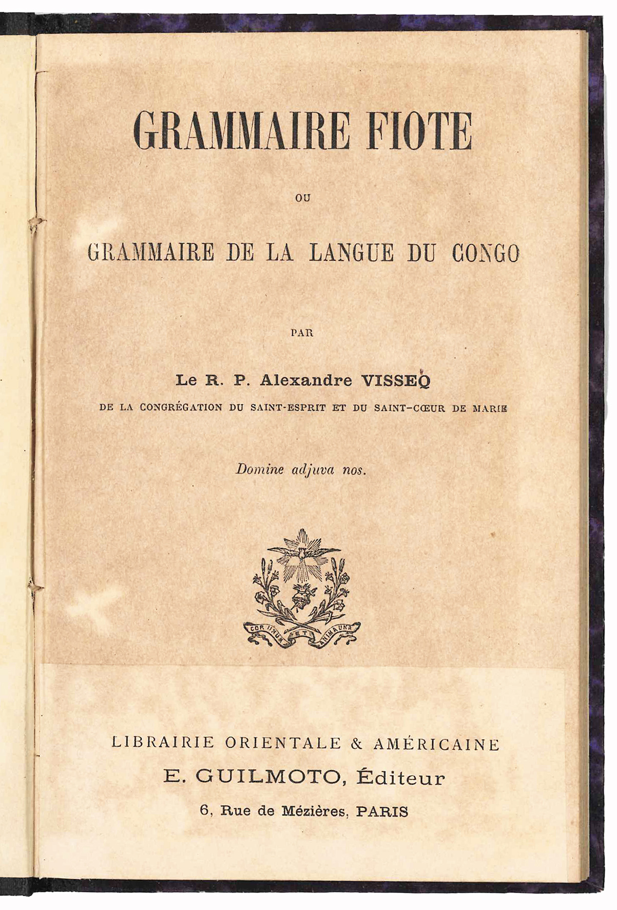 Grammaire fiote ou grammaire de la langue du Congo [offered …
