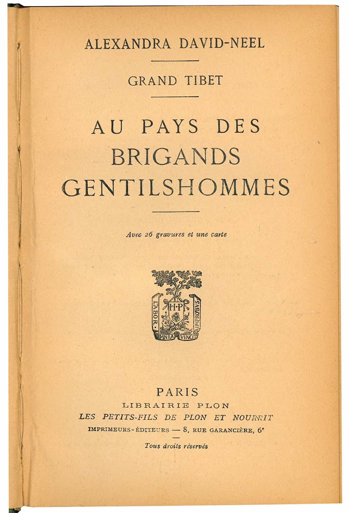 Grand Tibet. Au pays des brigands gentilshommes.
