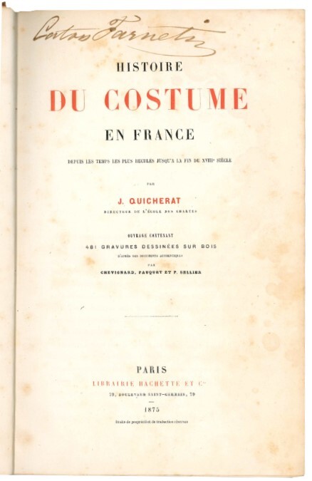 Histoire du costume en France: depuis les temps les plus …