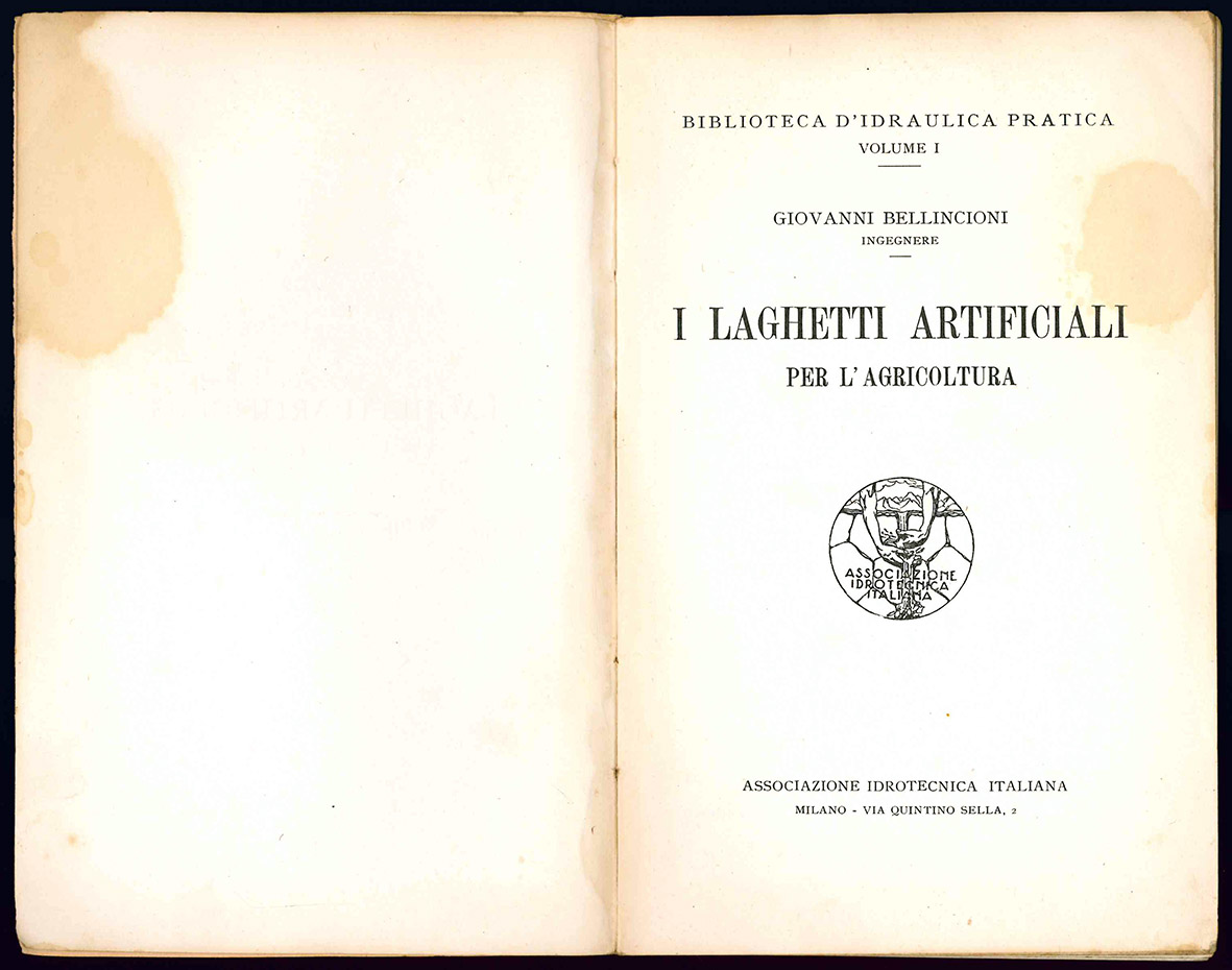 I laghetti artificiali per l'agricoltura.