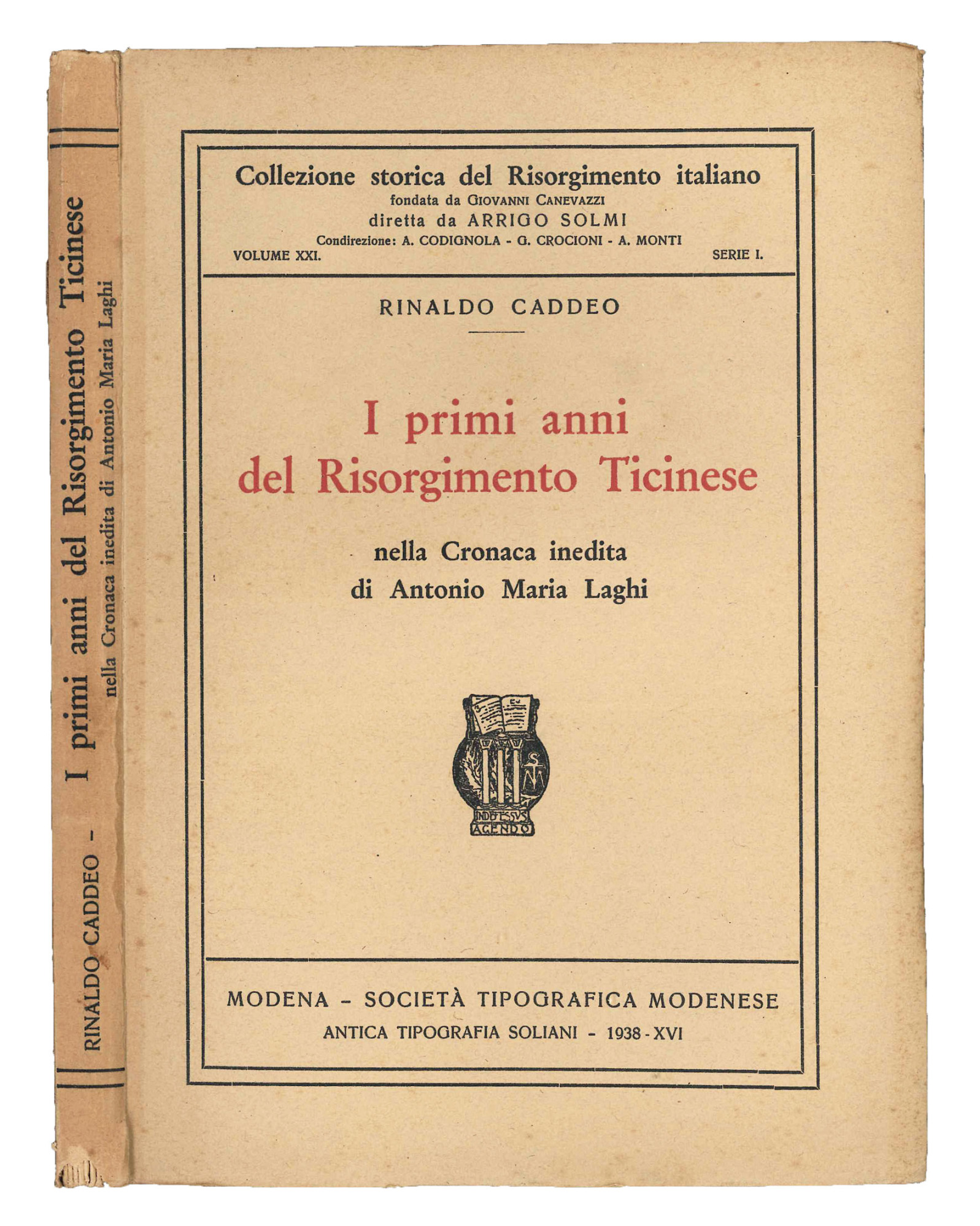I primi anni del Risorgimento ticinese nella Cronaca inedita di …
