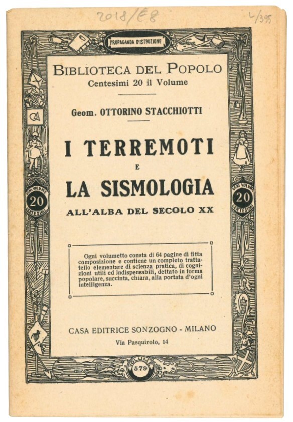 I terremoti e la sismologia all'alba del secolo XX.