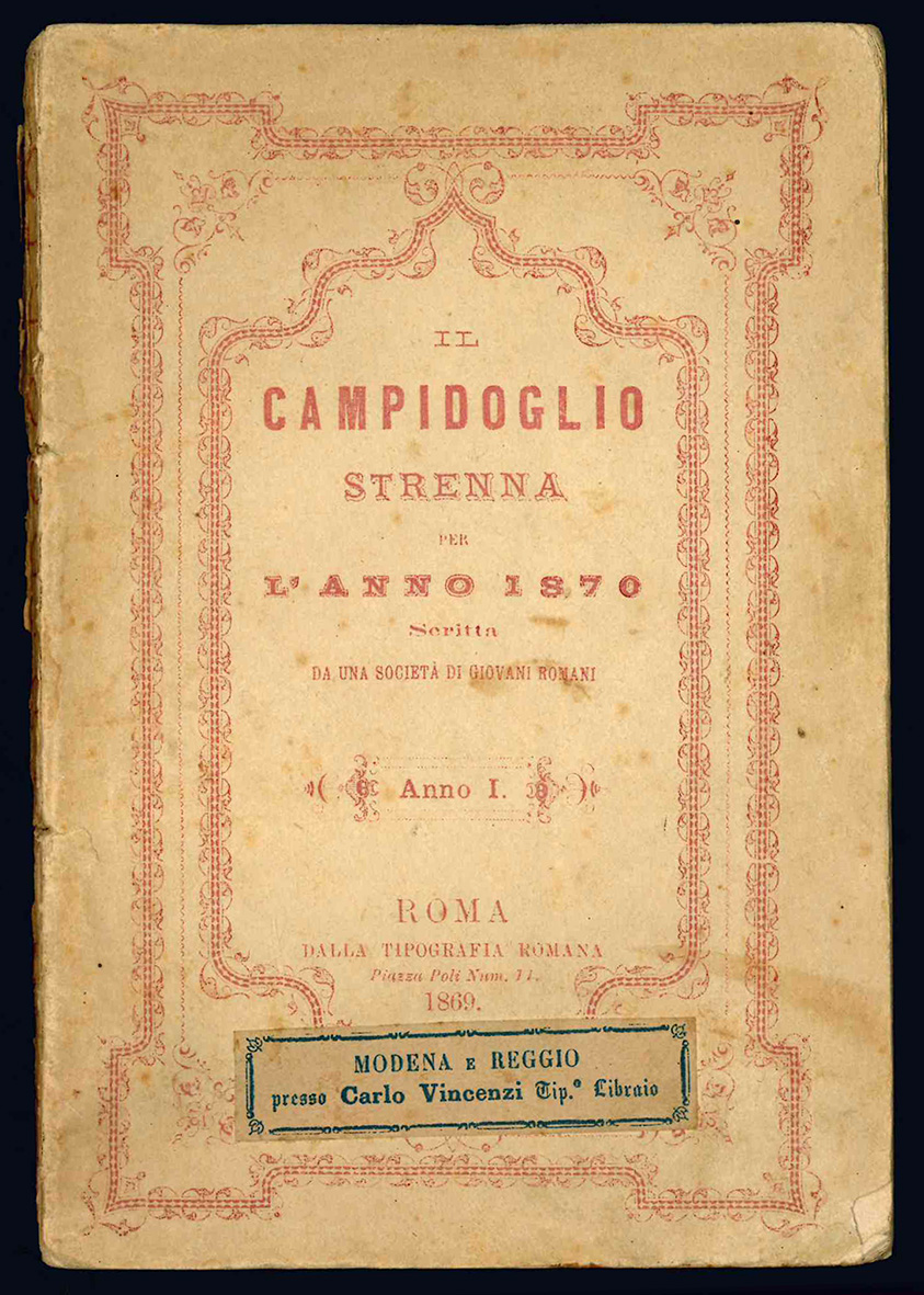 Il campidoglio. Strenna per l'anno 1870 scritta da una Società …