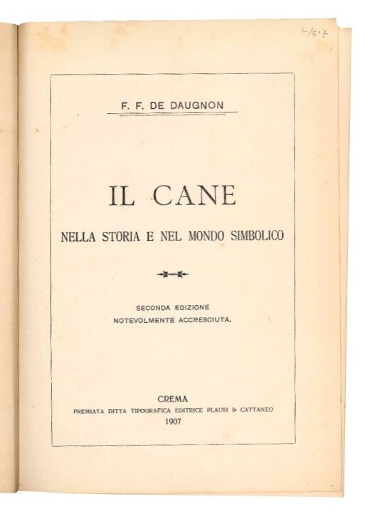 Il cane nella storia e nel mondo simbolico.
