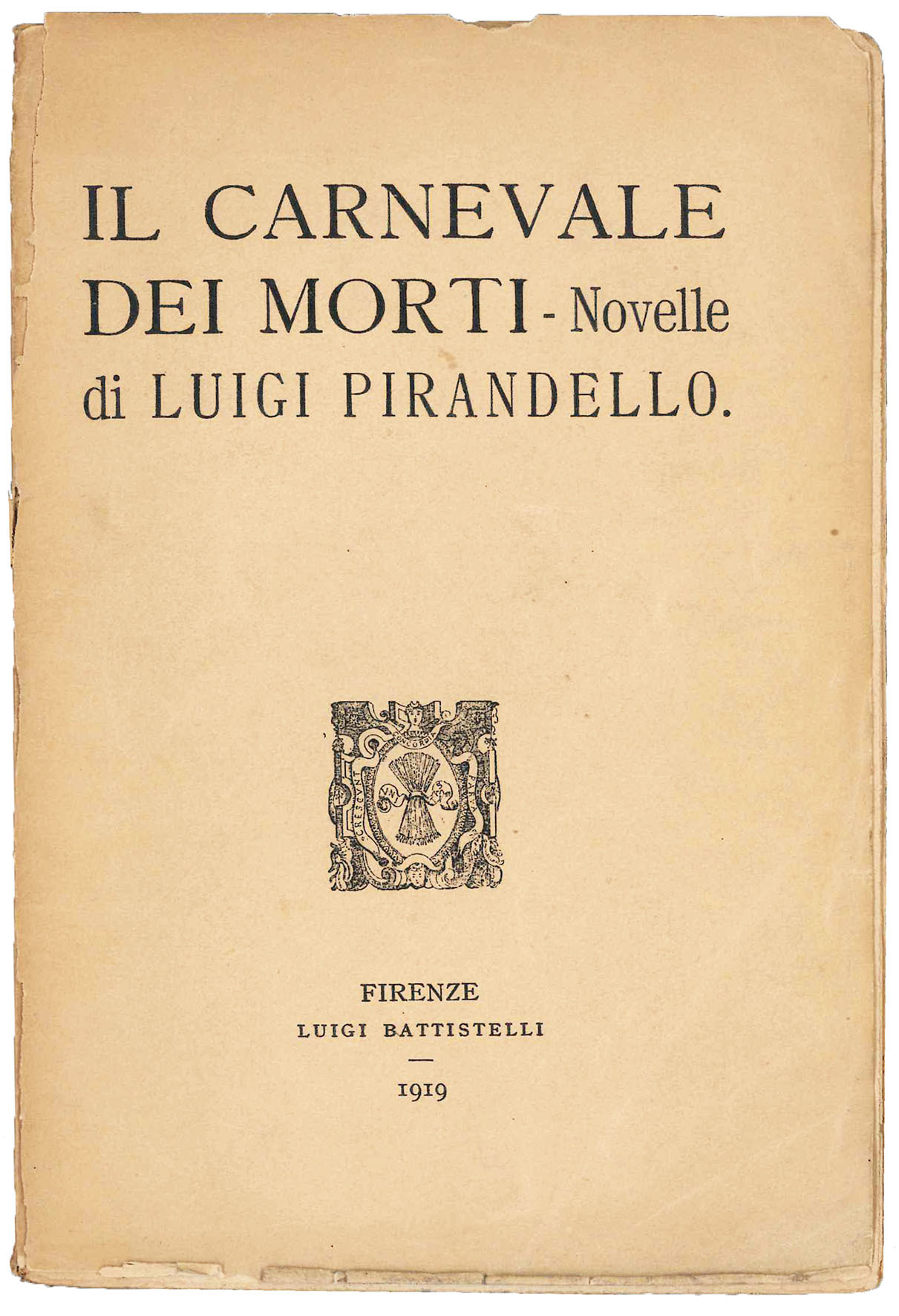 Il carnevale dei morti. Novelle