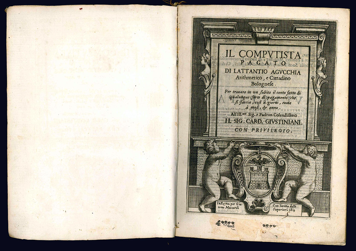 Il computista pagato di Lattantio Agucchia Arithmetico, e Cittadino Bolognese. …