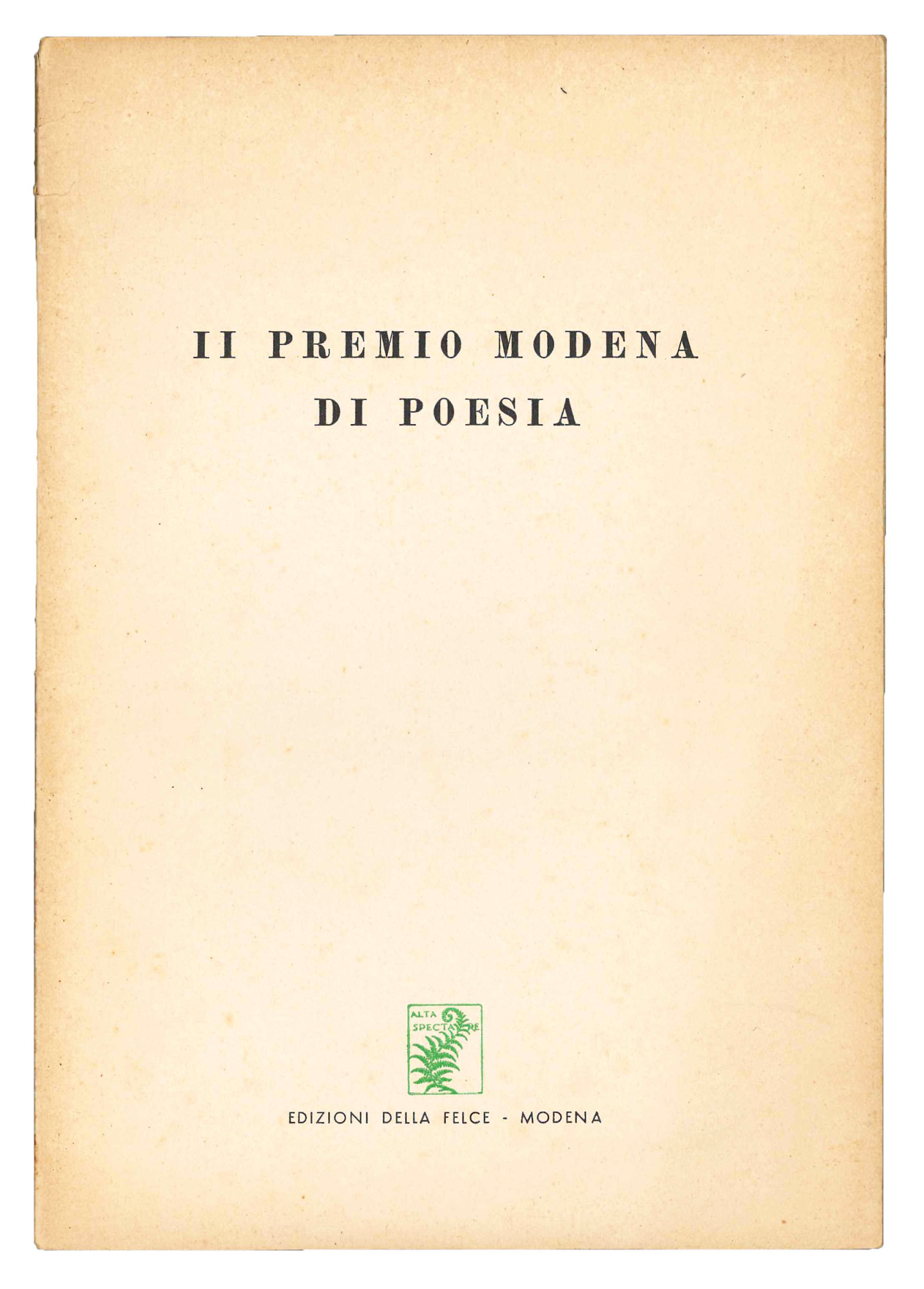 Il premio Modena di poesia.