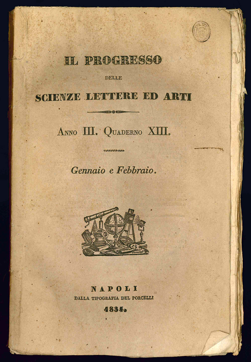 Il progresso delle scienze, delle lettere ed arti. Opera periodica …