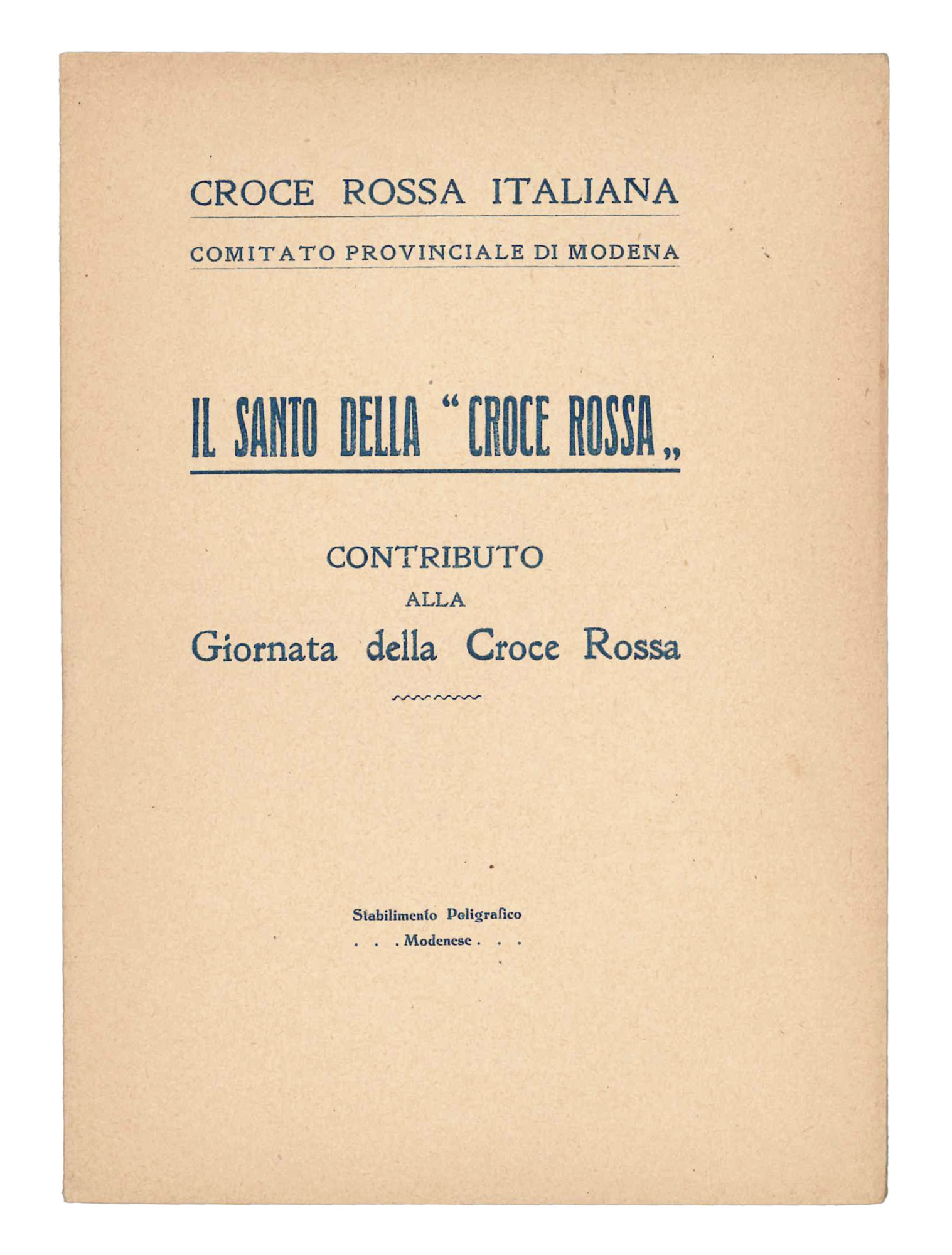 Il santo della "Croce Rossa". Contributo alla Giorata della Croce …