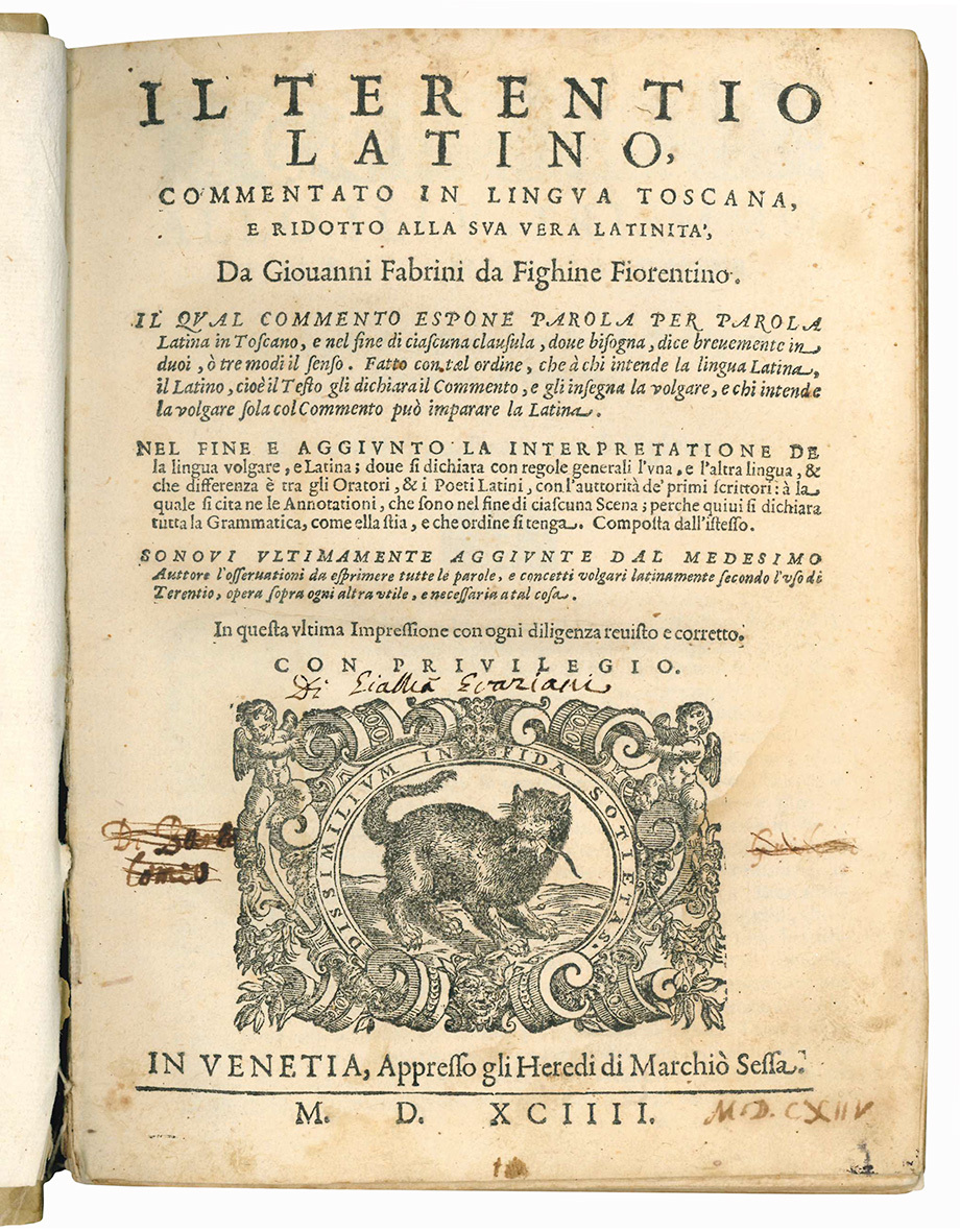 Il Terentio latino, commentato in lingua toscana, e ridotto alla …