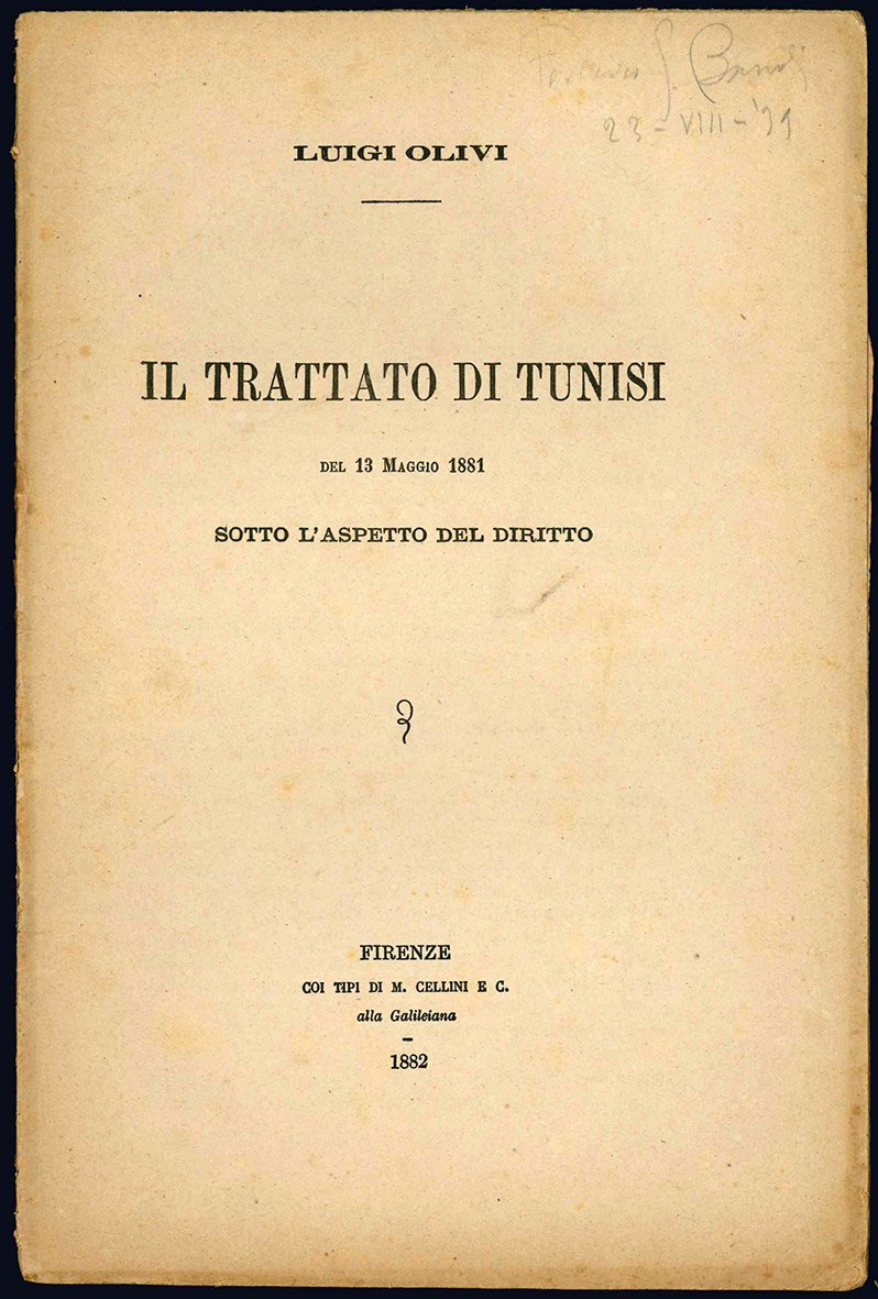 Il trattato di Tunisi del 13 Maggio 1881 sotto l'aspetto …