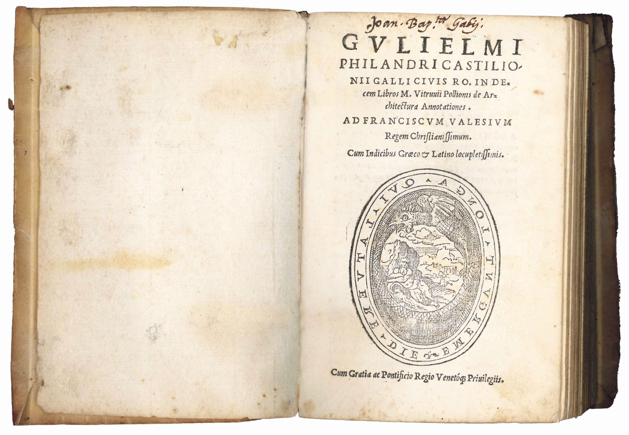 [...] In decem libros M. Vitruvii Pollionis De architectura annotationes …