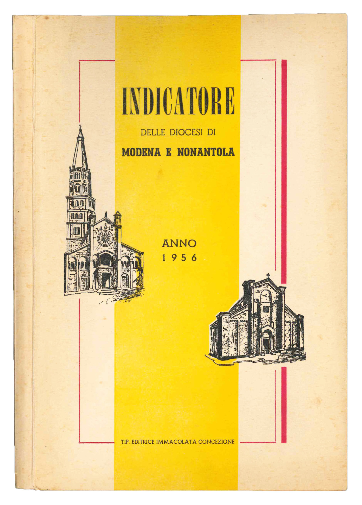 Indicatore delle diocesi di Modena e Nonantola. Anno 1956.
