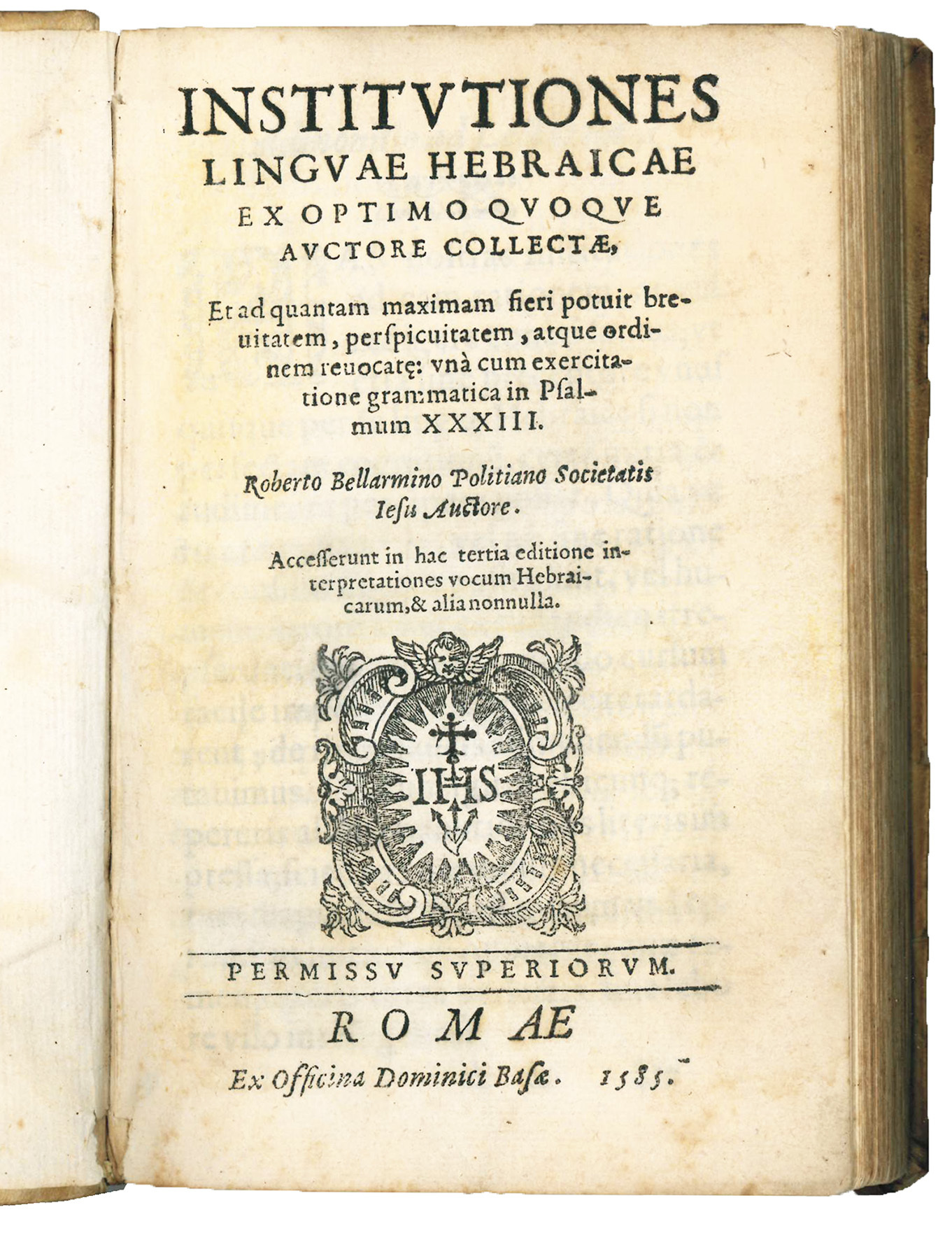 Institutiones linguae Hebraicae ex optimo quoque auctore collectae, et ad …