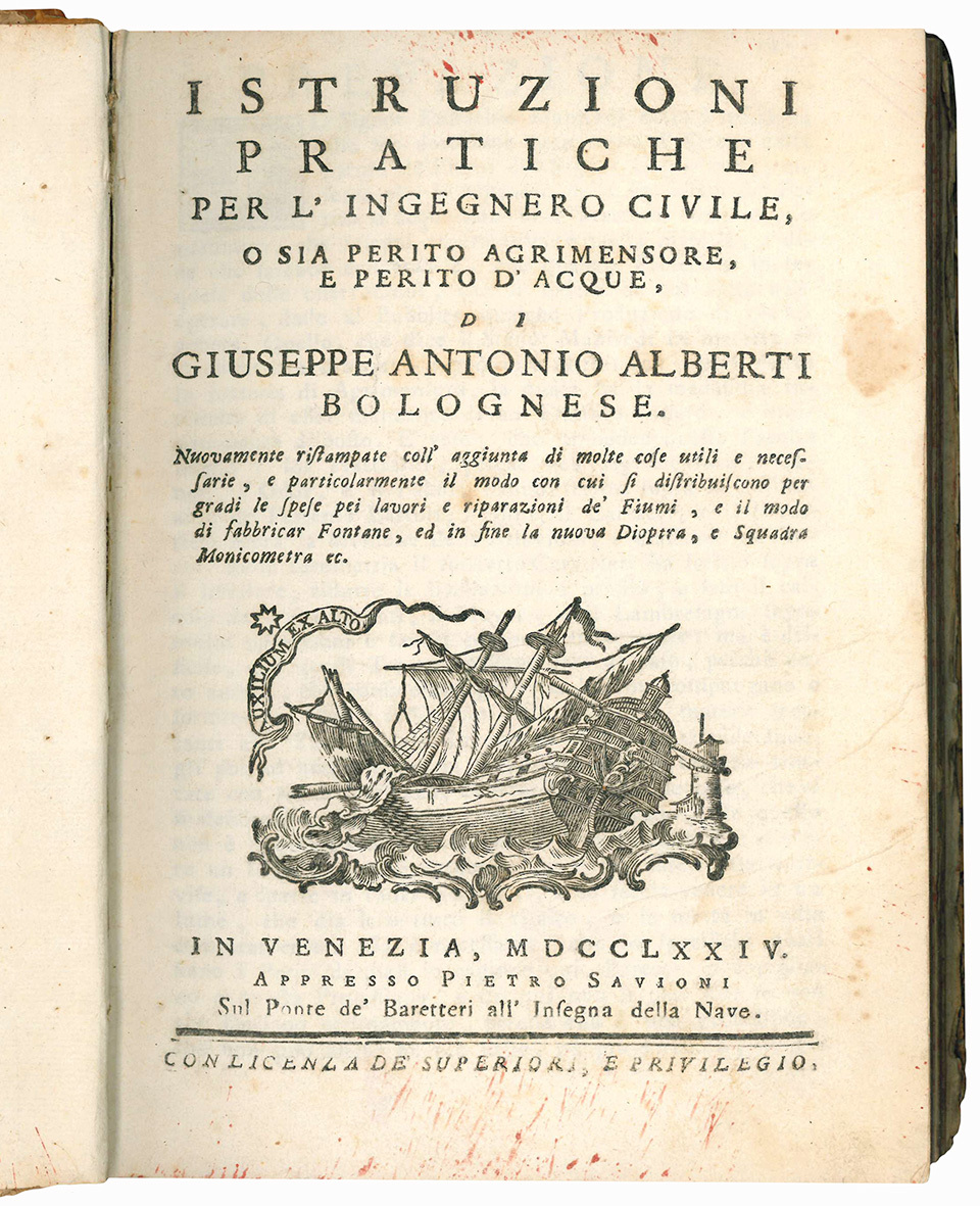 Istruzioni pratiche per l'ingegnero civile, o sia perito agrimensore, e …