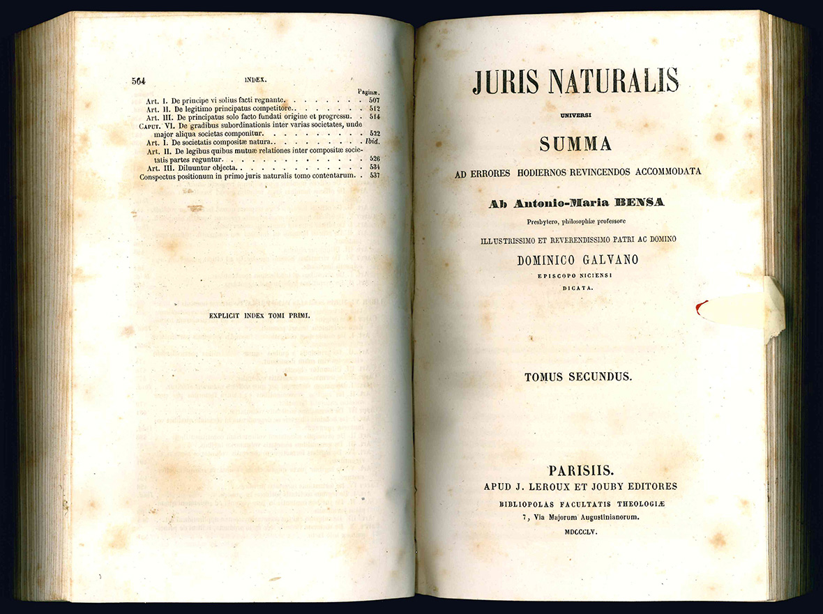 Juris naturalis universi summa ad errores hodiernos revincendos accomodata. Tomus …