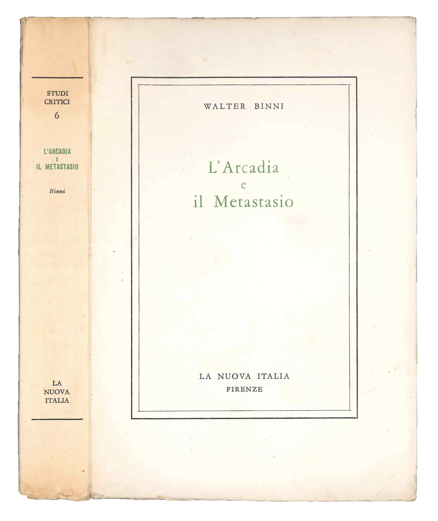 L'Arcadia e il Metastasio.