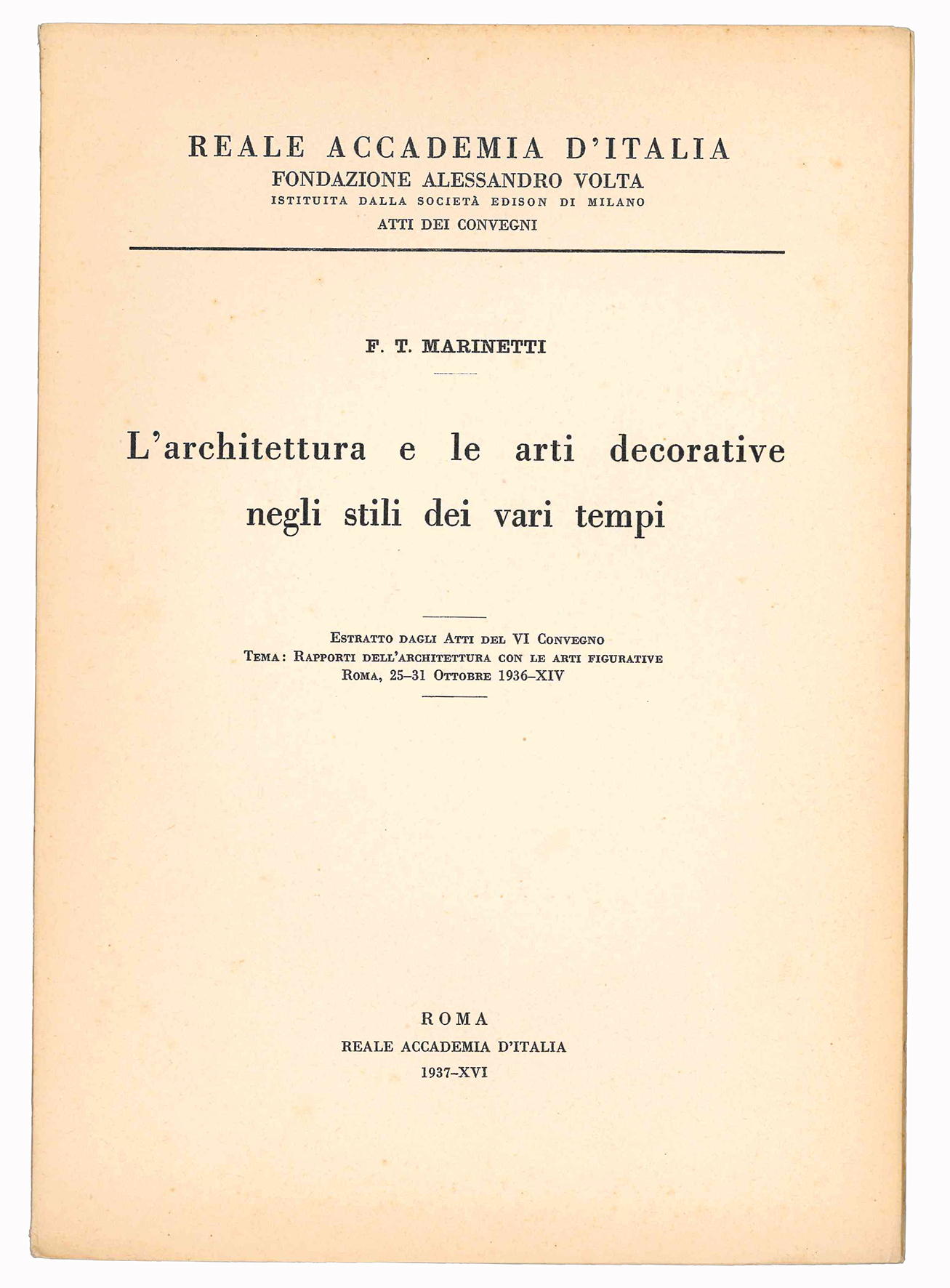 L'architettura e le arti decorative negli stili dei vari tempi. …