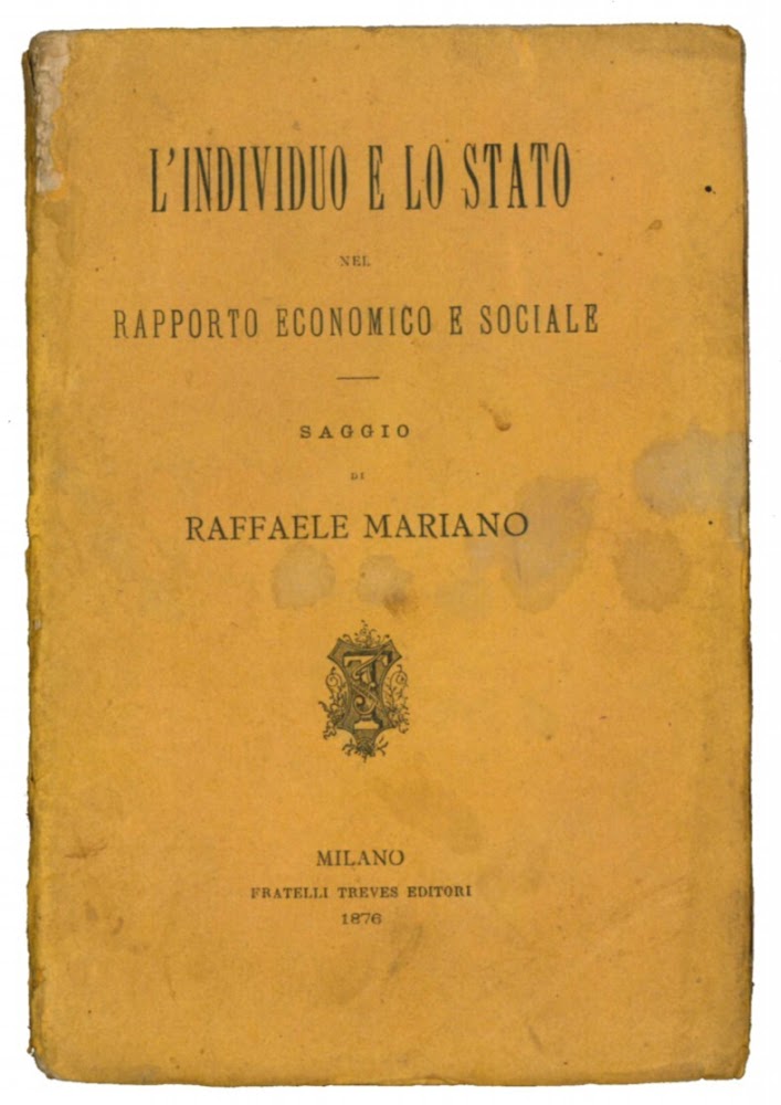 L'individuo e lo stato nel rapporto economico e sociale.