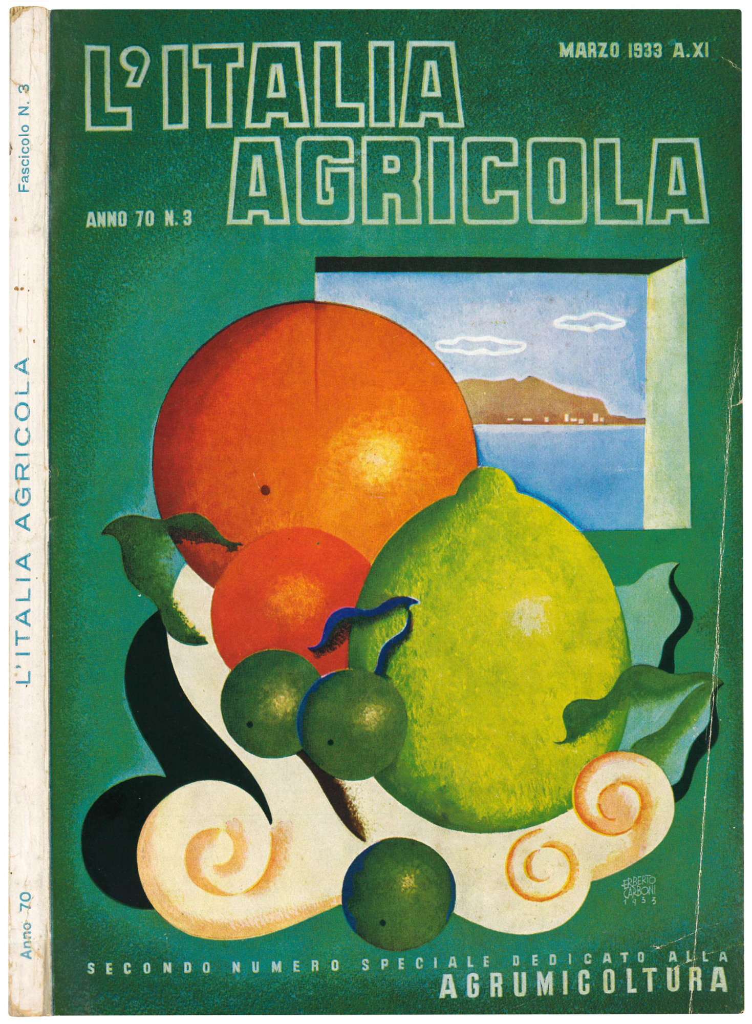 L'Italia agricola. Rivsta mensile illustrata. Marzo 1933 A. XI. Anno …