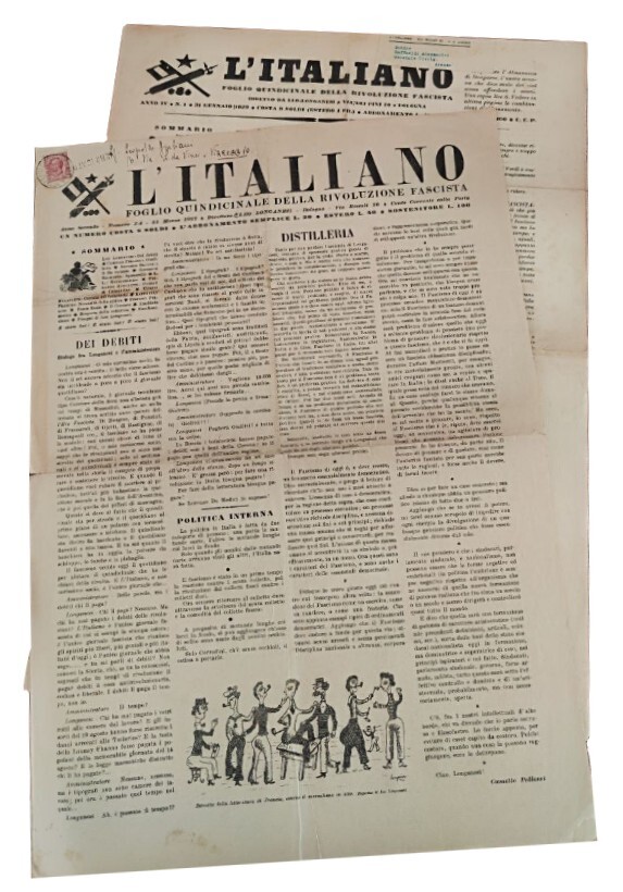 L'italiano: foglio quindicinale della rivoluzione fascista. Anno secondo, nr. 3-4, …