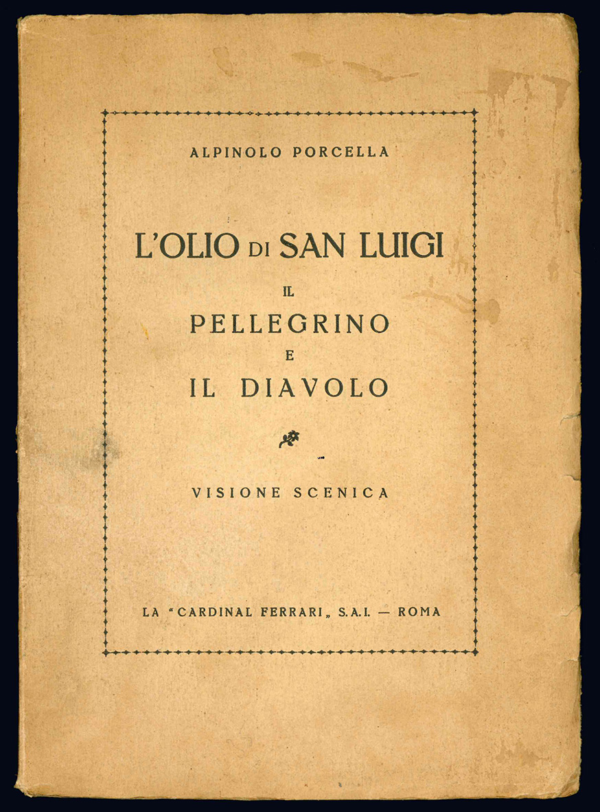 L'olio di San Luigi, il pellegrino e il diavolo. Visione …