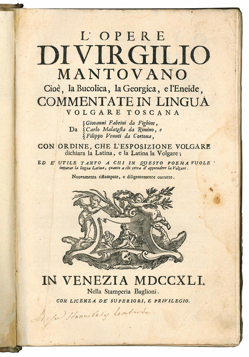 L'opere di Virgilio mantovano cioè, la Bucolica, la Georgica, e …
