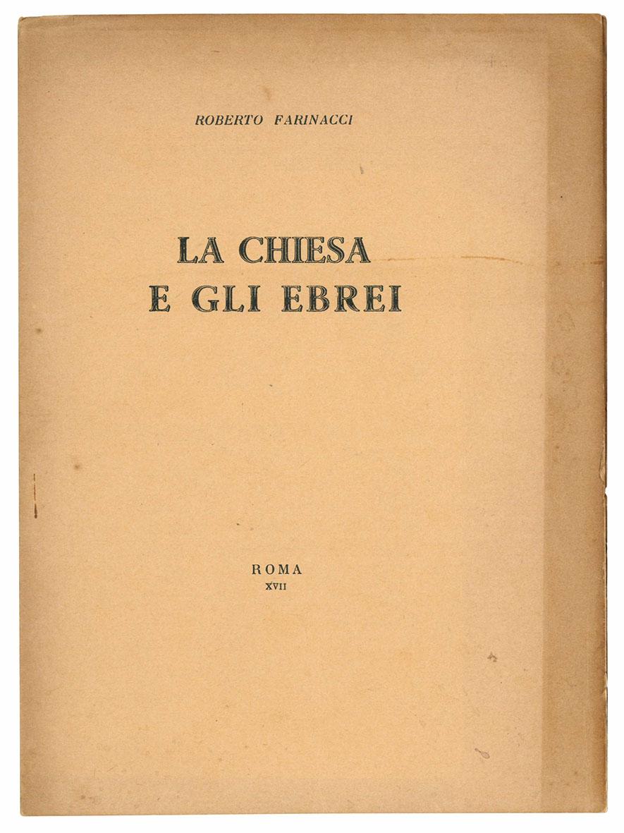 La chiesa e gli ebrei. Conferenza tenuta il 7 novembre …