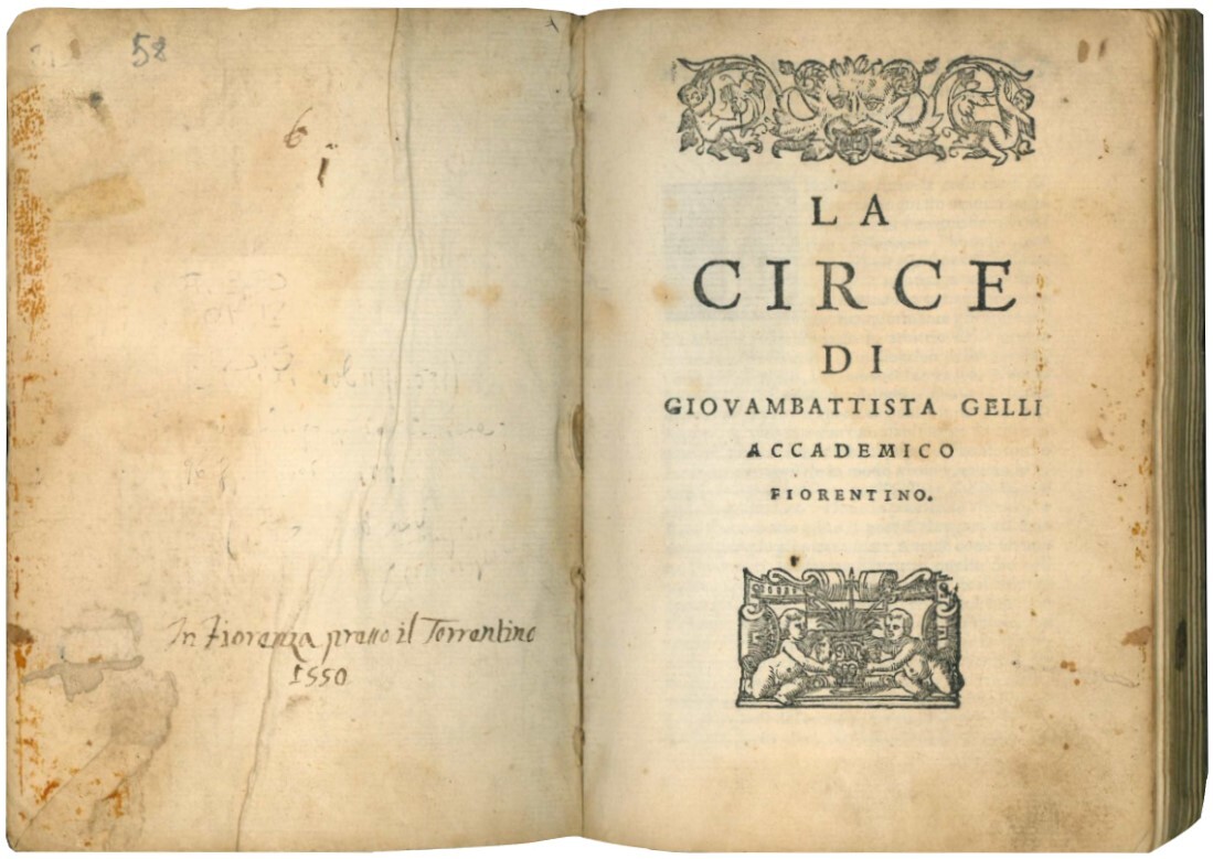 La circe di Giambattista Gelli accademico fiorentino.