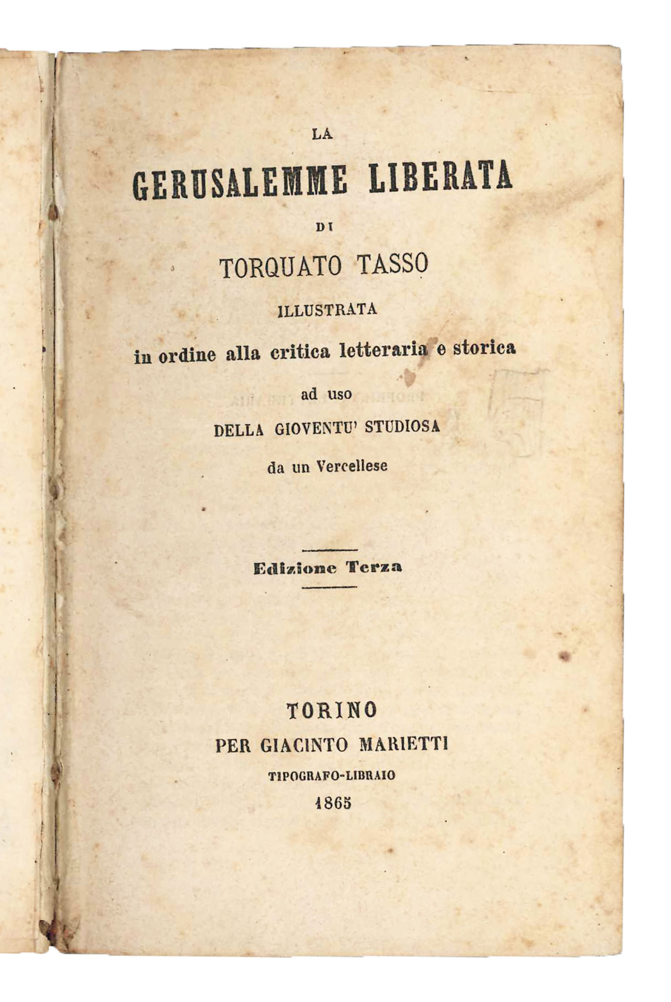 La Gerusalemme liberata.