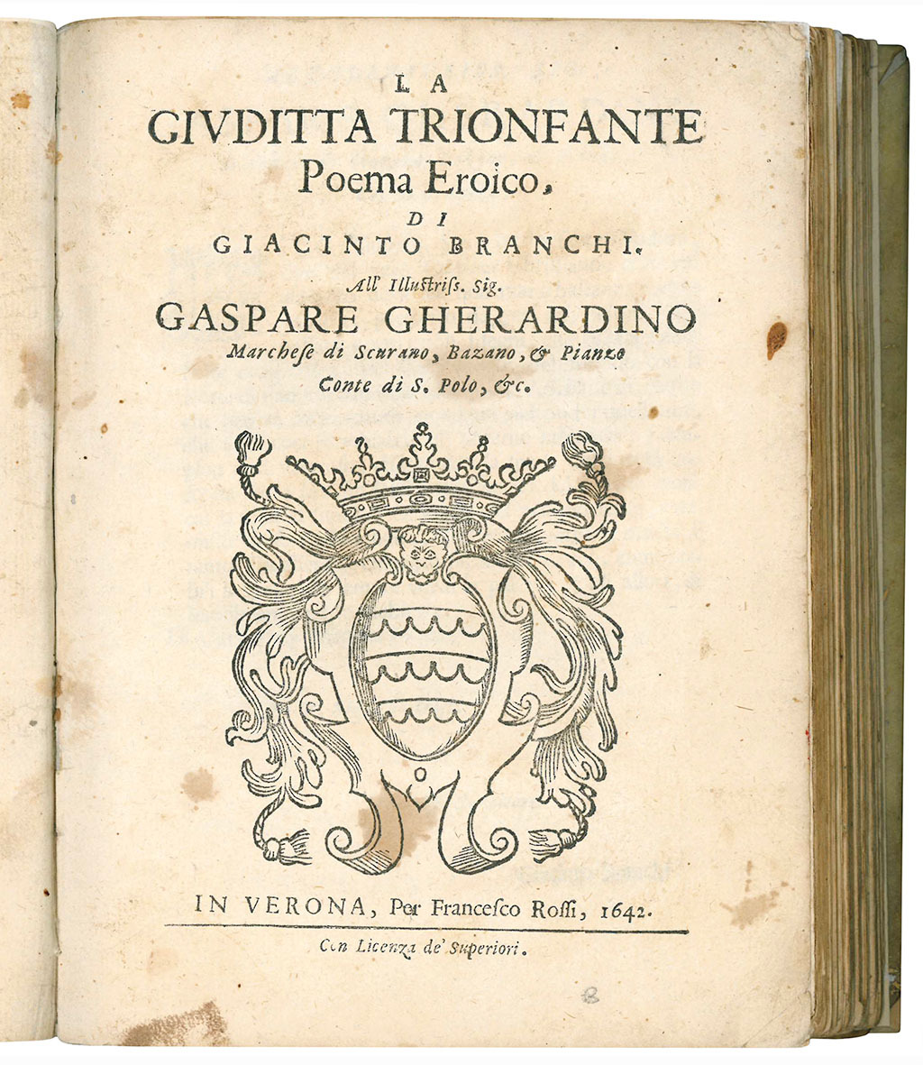 La Giuditta trionfante poema eroico ... All'illustriss. Sig. Gaspare Gherardino …
