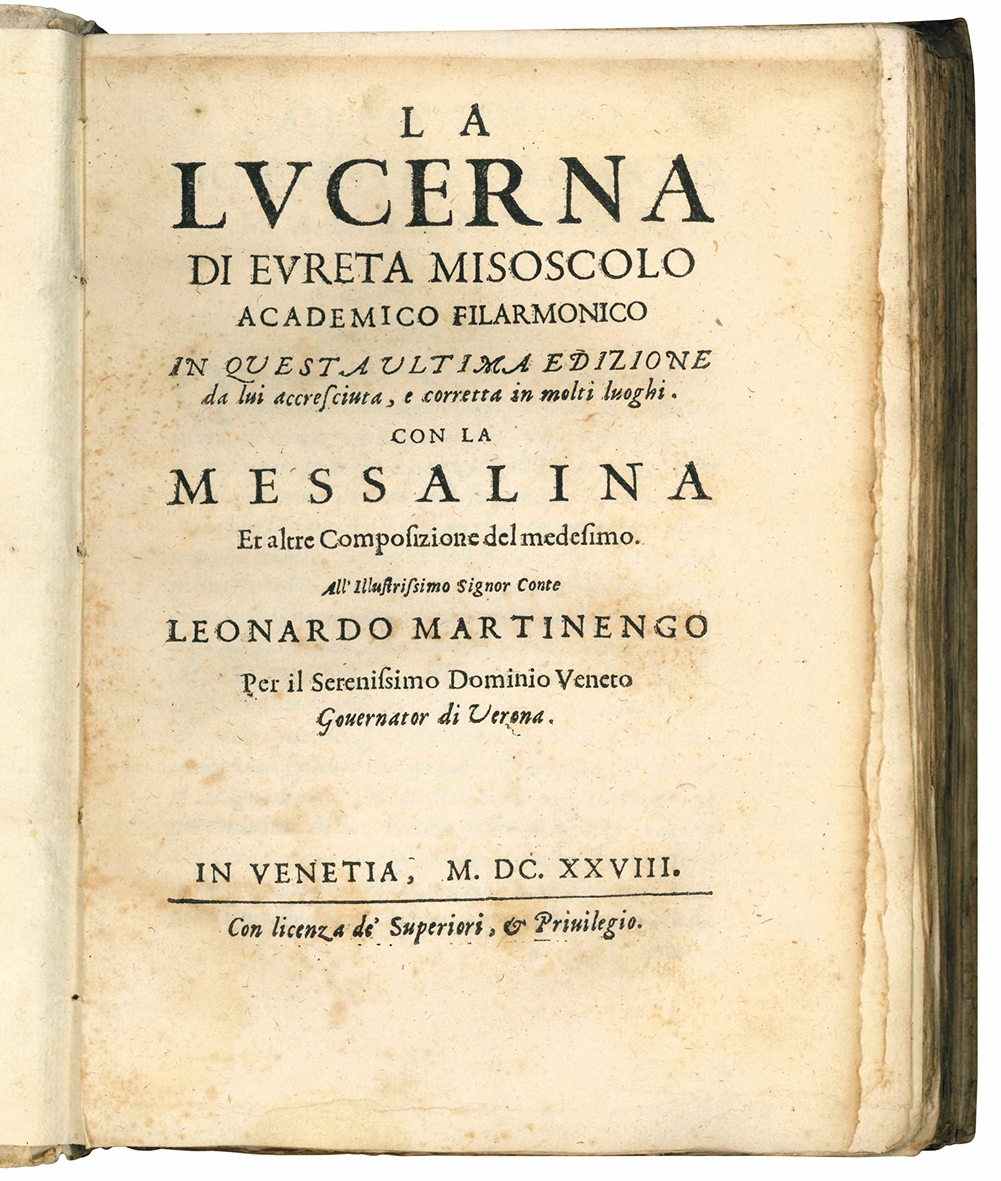 La lucerna di Eureta Misoscolo Academico Filarmonico in questa ultima …