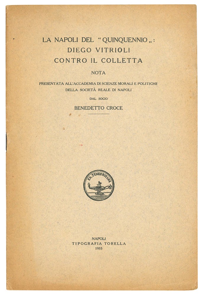 La Napoli del "Quinquennio": Diego Vitrioli contro il Colletta. Nota …