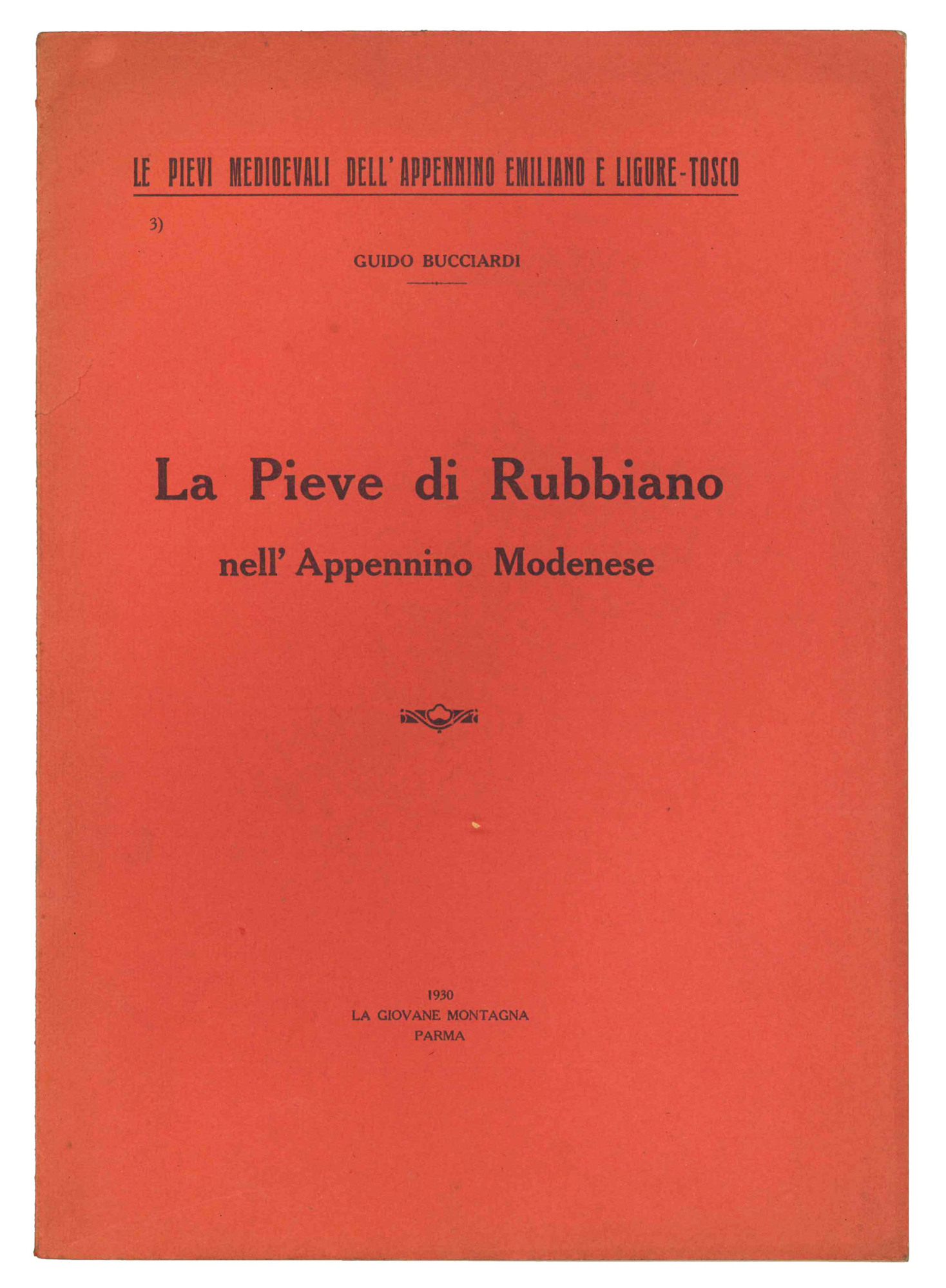 La pieve di Rubbiano nell'Appennino modenese.