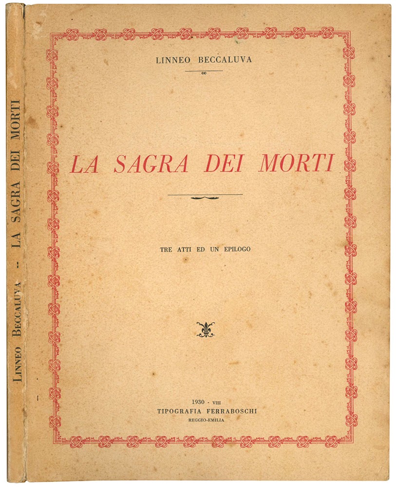 La sagra dei morti. Tre atti ed un epilogo.
