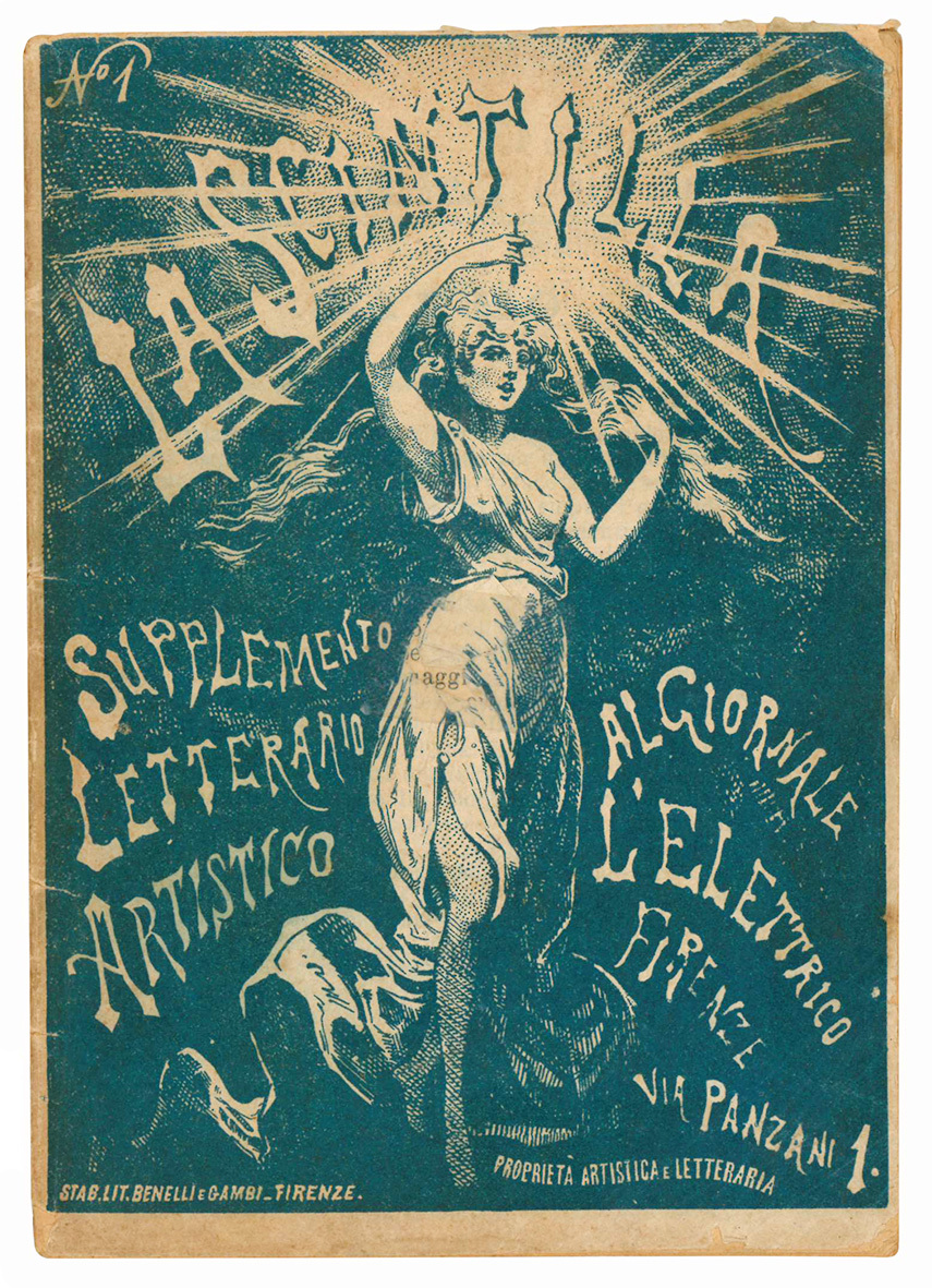 La scintilla. Supplemento letterario artistico al giornale l'Elettrico. N^ 1.