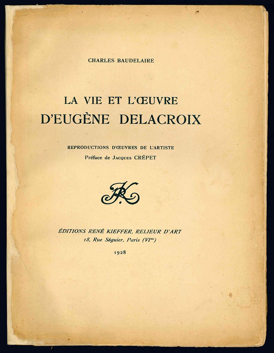 La vie et l'oeuvre d'Eugène Delacroix. Reproductions d'oeuvres de l'artiste. …