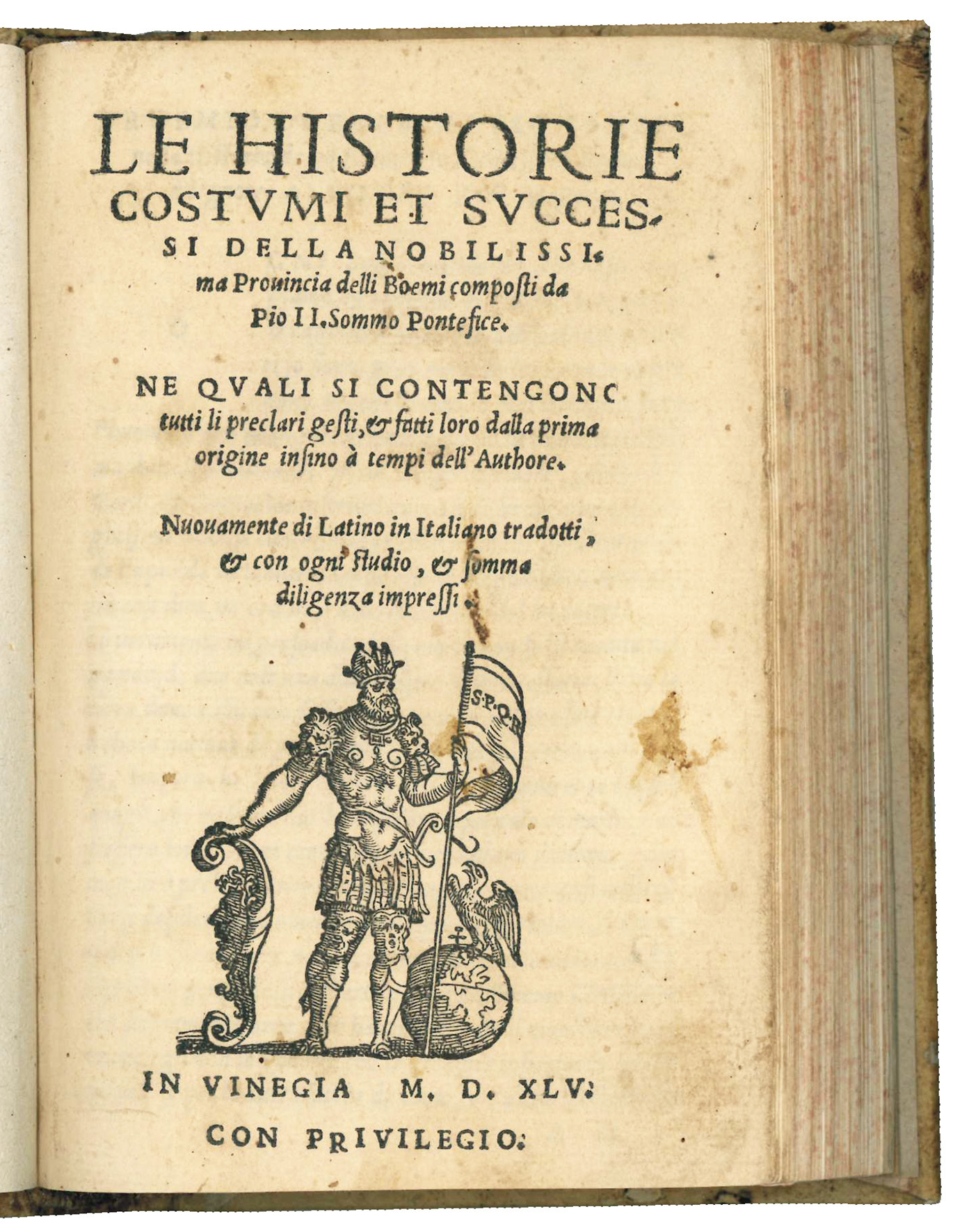 Le Historie costumi et successi della nobilissima provincia delli Boemi …