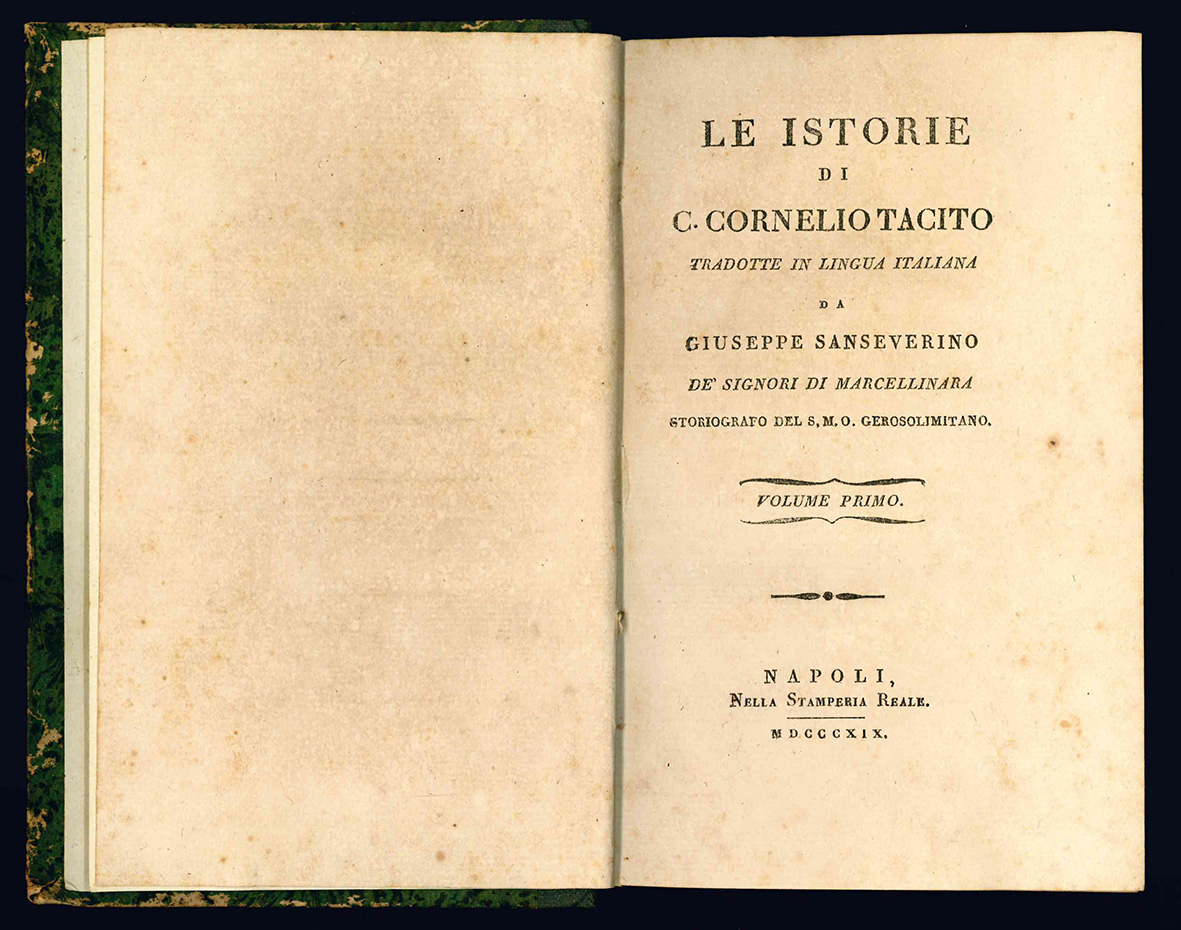 Le istorie di C. Cornelio Tacito tradotte in lingua italiana …
