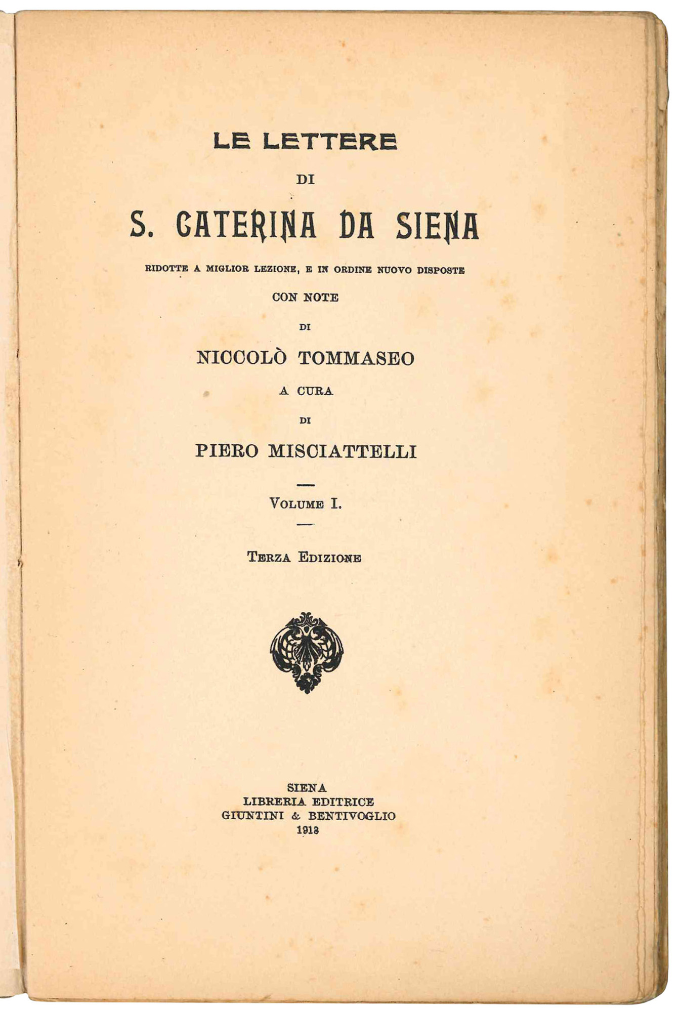 Le lettere di S. Caterina da Siena ridotte a migliore …