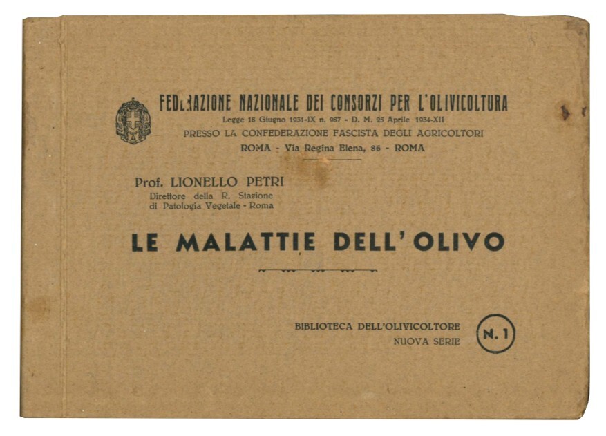 Le malattie dell'olivo: manuale pratico per l'identificazione delle malattie e …