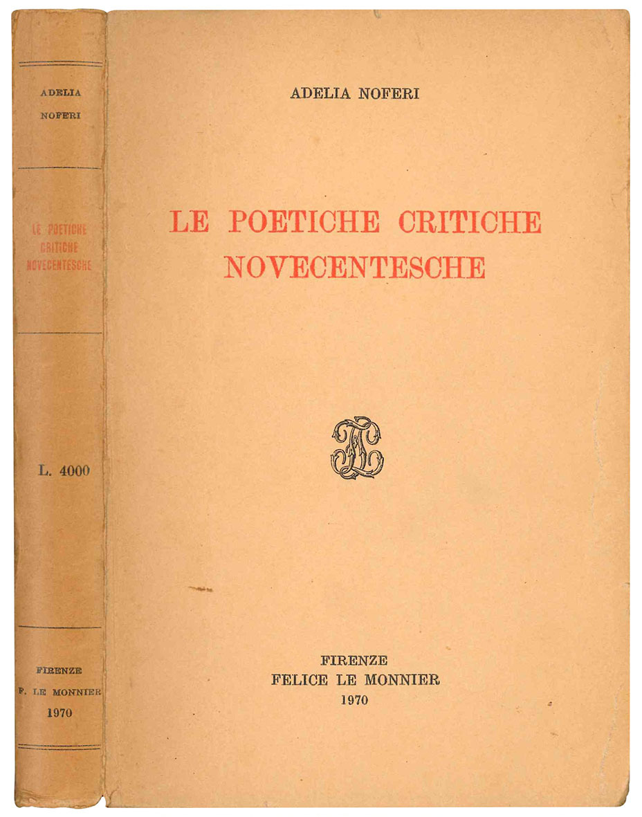 Le poetiche critiche novecentesche.